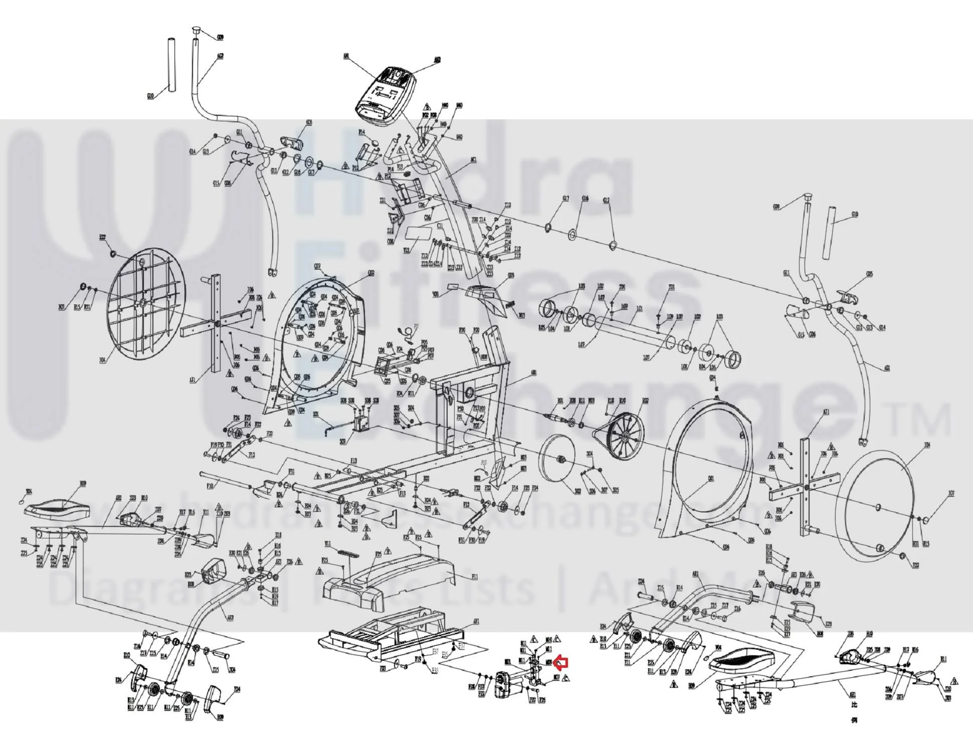 Horizon Fitness 4.0AE 5.0AE EX76 EX77 E1200 E900 Elliptical Incline Motor Upper Bracket 1000092326 - Image 2
