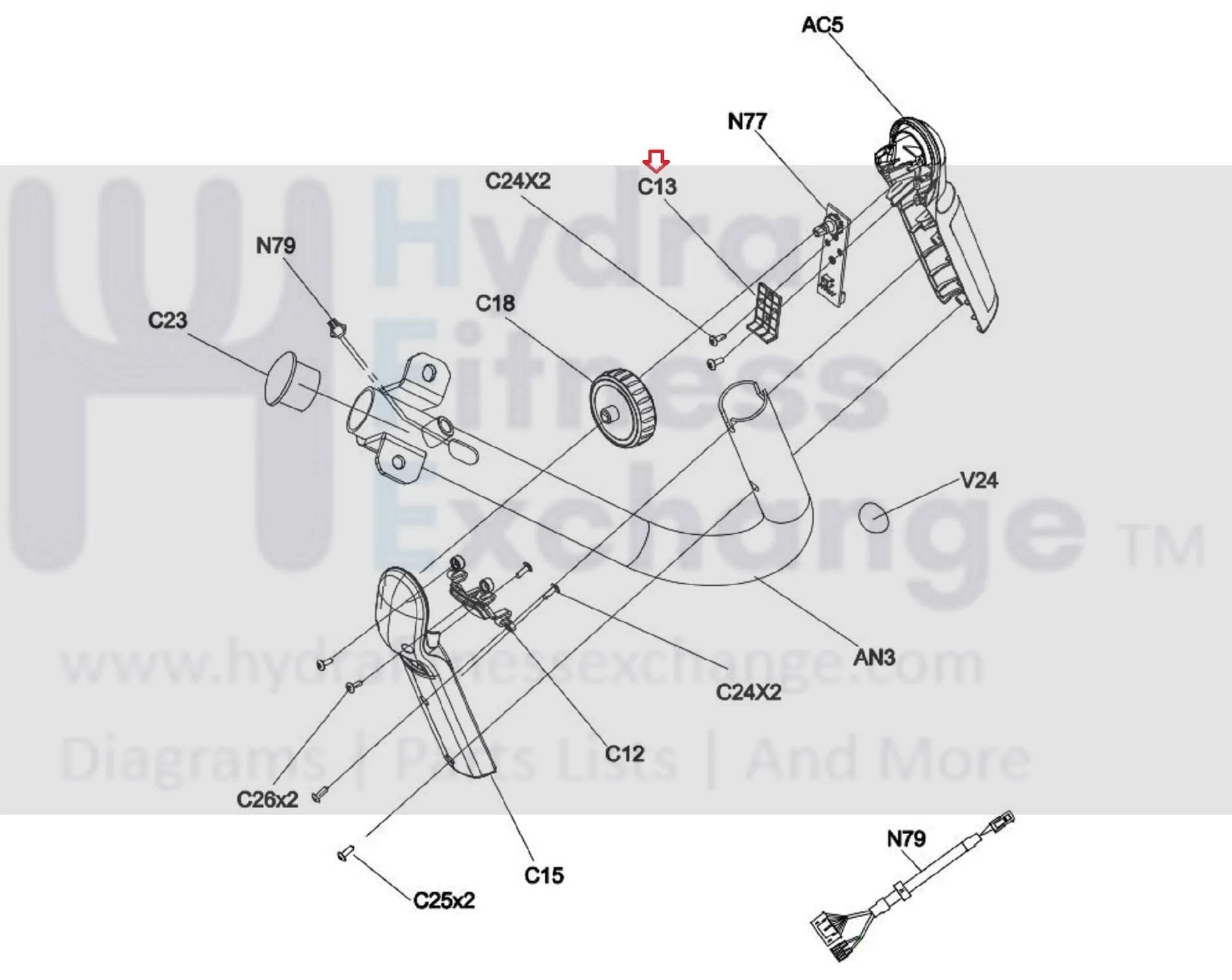 Horizon Fitness Treadmill Inner Stopper 1000440815 - Image 2