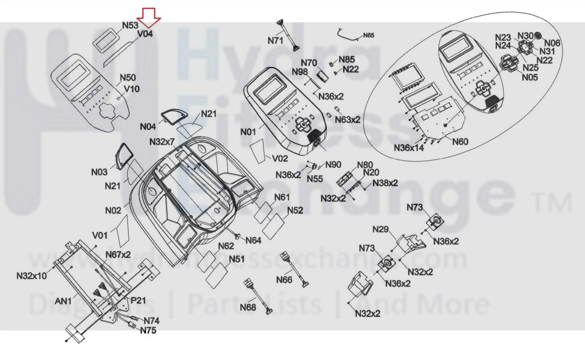 Horizon Fitness 7.0AT-04 - TM1021 Treadmill Console Pop Sticker 1000462567 - Image 2