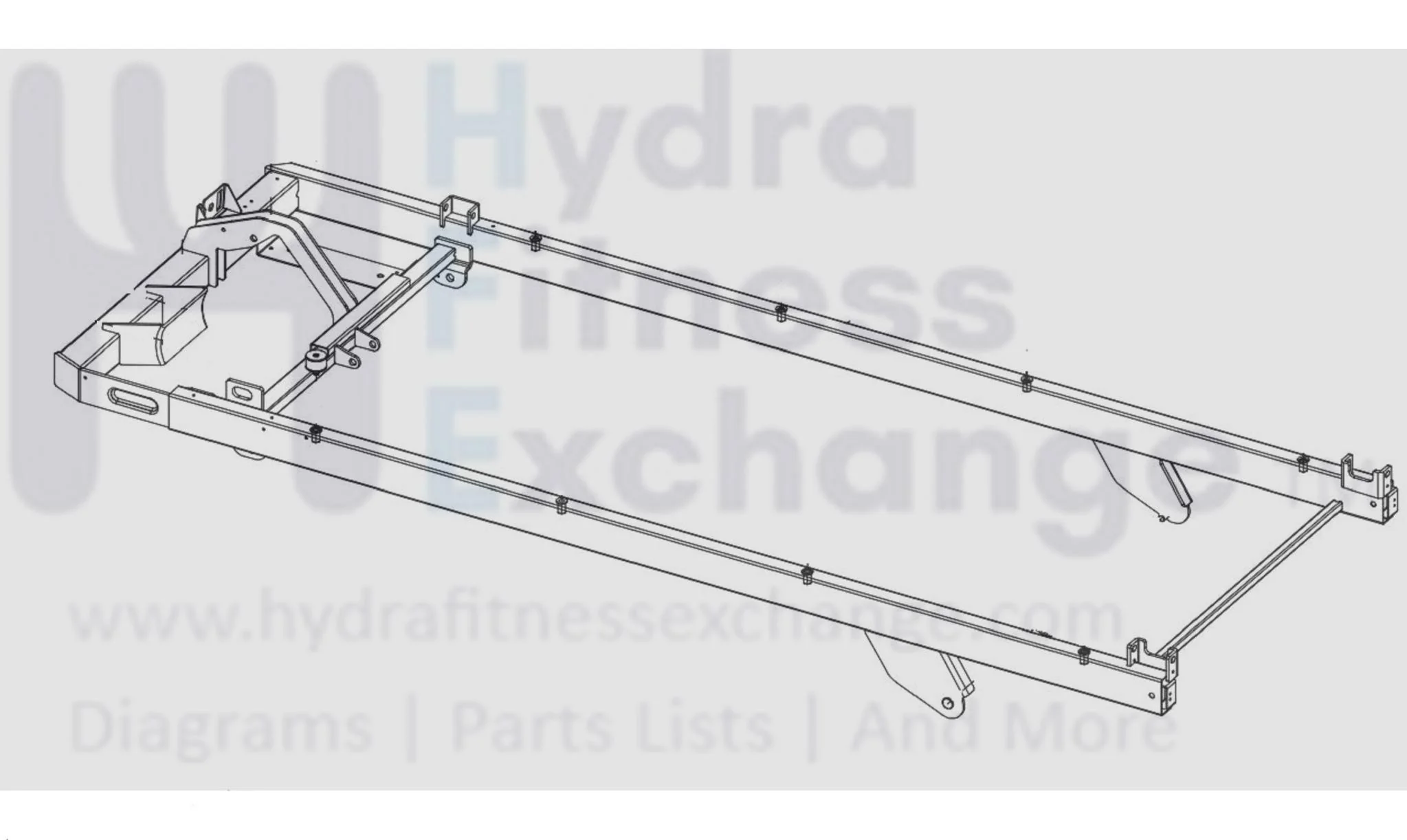 Horizon Fitness Treadmill Frame Set Semi Assembly 1000468289