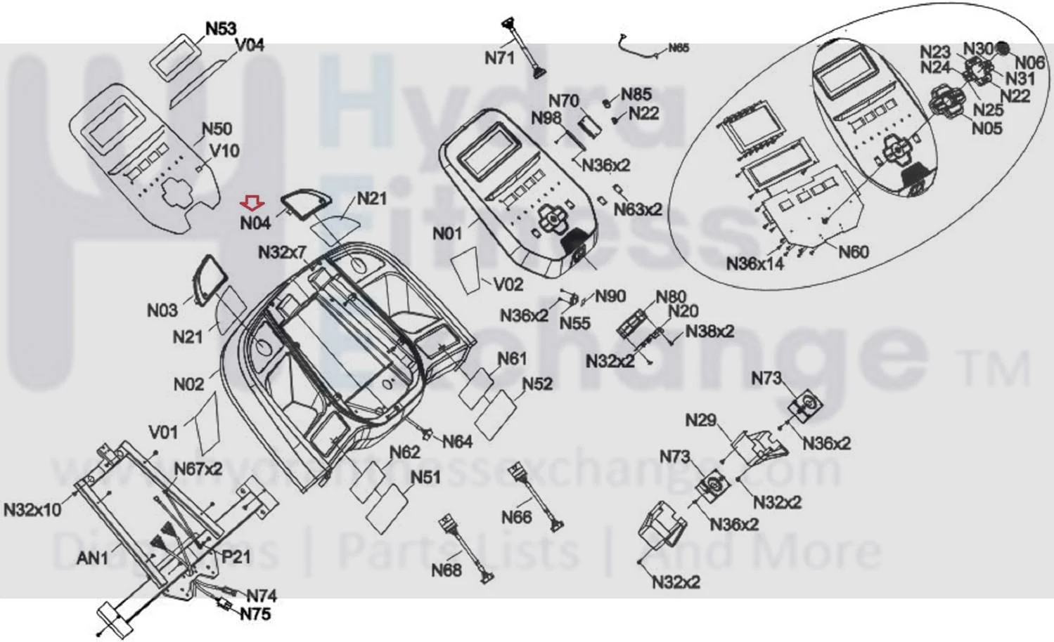 Horizon Fitness 7.0AT-04 7.0AT-05 Treadmill Right Speaker Cover1 1000466883 - Image 2