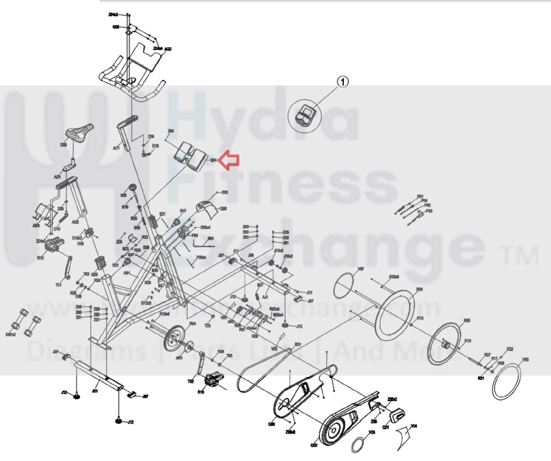 Horizon Fitness 7.0IC - FC50 - 2021 Stationary Bike Down Kettle Rack 1000466378 - Image 2