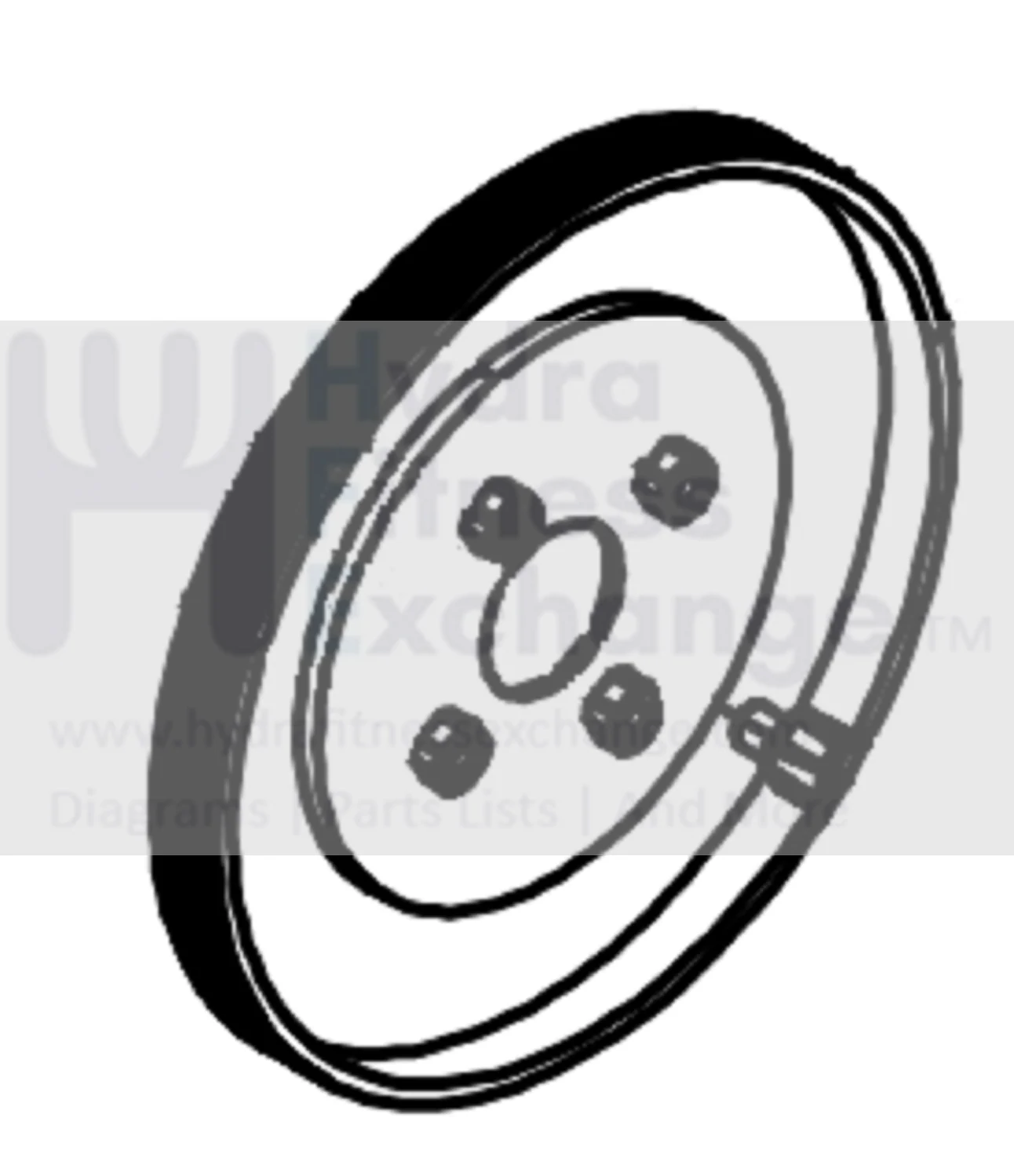 Horizon Fitness 7.0IC - FC50 C101 - FC51 Stationary Bike Drive Pulley 1000466337