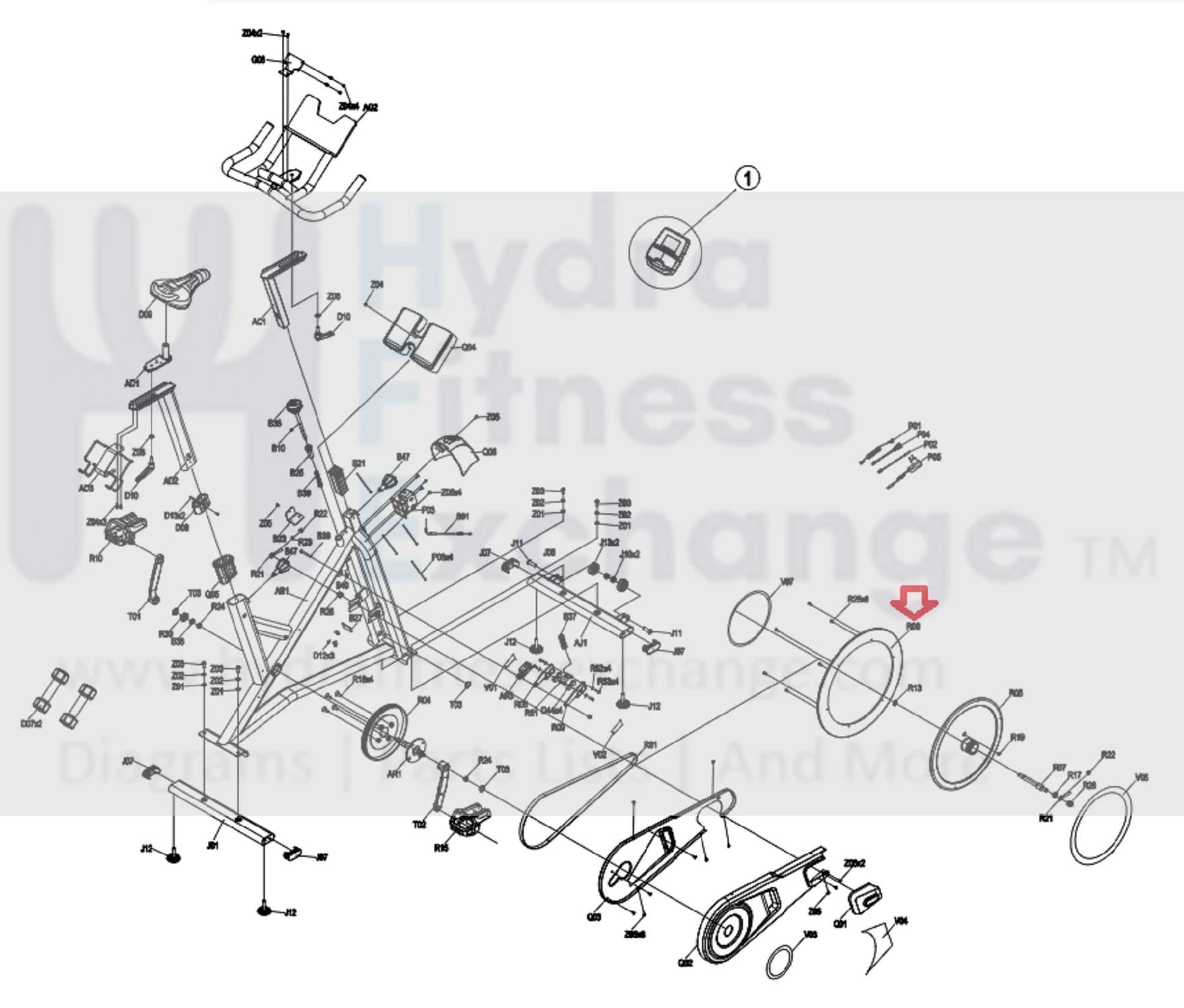 Horizon Fitness 7.0IC - FC50 - 2021 Stationary Bike Flywheel Disk 1000469498 - Image 2