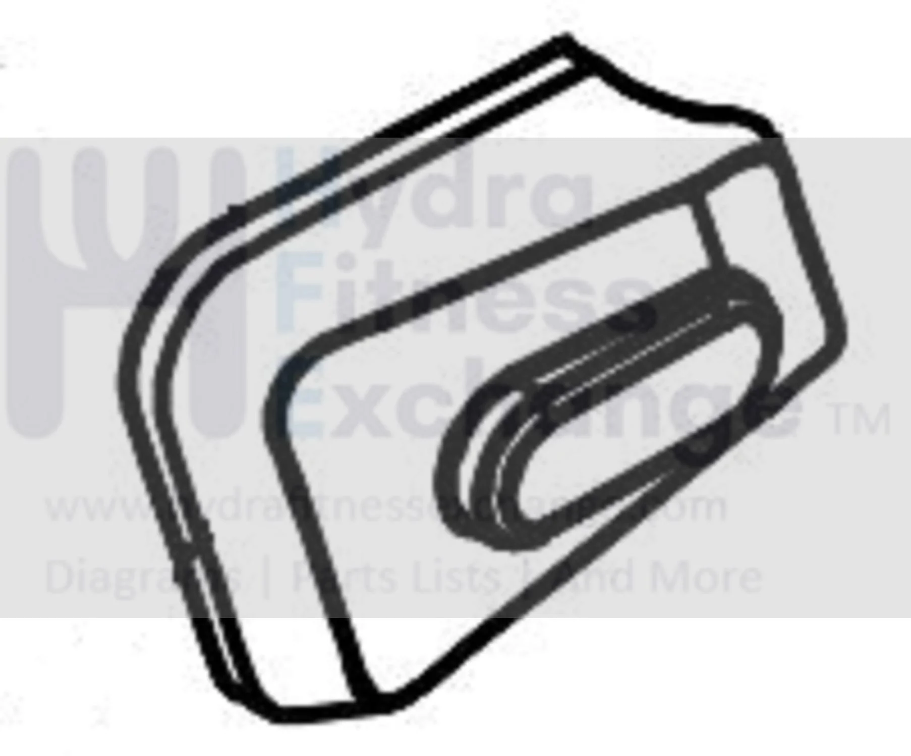 Horizon Fitness 7.0IC - FC50 C101 - FC51 Stationary Bike Front Side Cover 1000466375