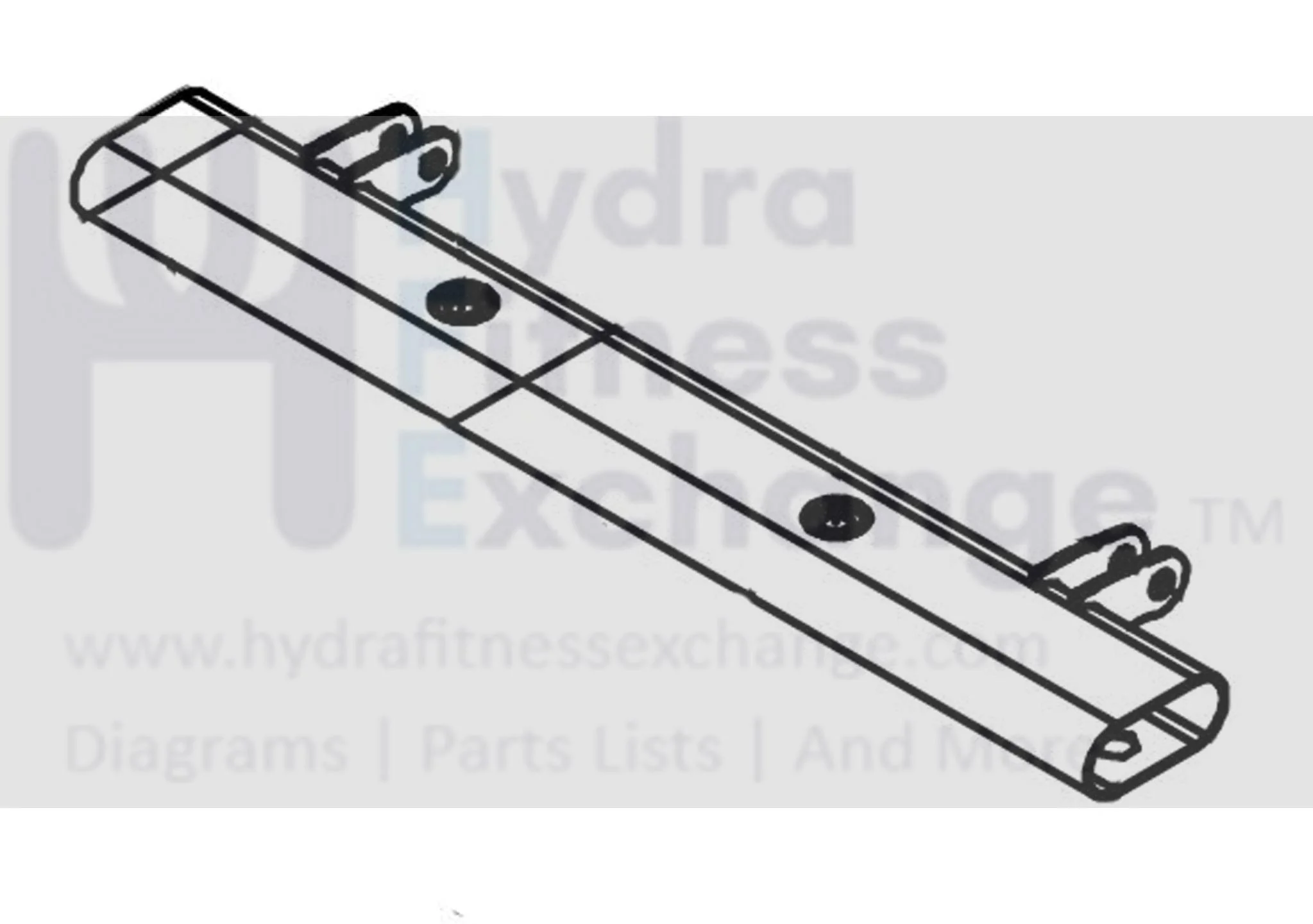 Horizon Fitness 7.0IC - FC50 C101 - FC51 Stationary Bike Front Foot Stabilizer Set 1000472244