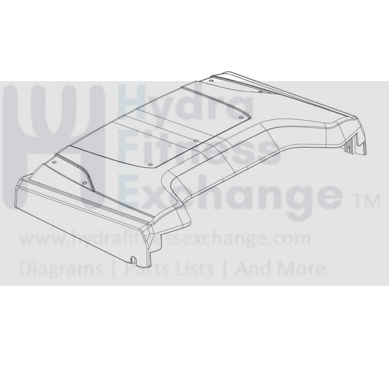 Horizon Fitness 7.4AT-02 7.8AT-02 7.4AT TM746 TM758 TM746B TM758B TM1000B TM499B Treadmill Motor Hood Shroud Cover 1000430215