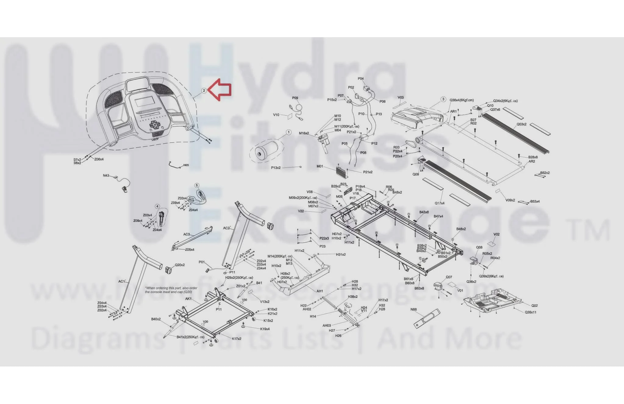 Horizon Fitness 7.4AT-02 TM746B TM499B Treadmill Display Console Assembly 1000457397 - Image 3