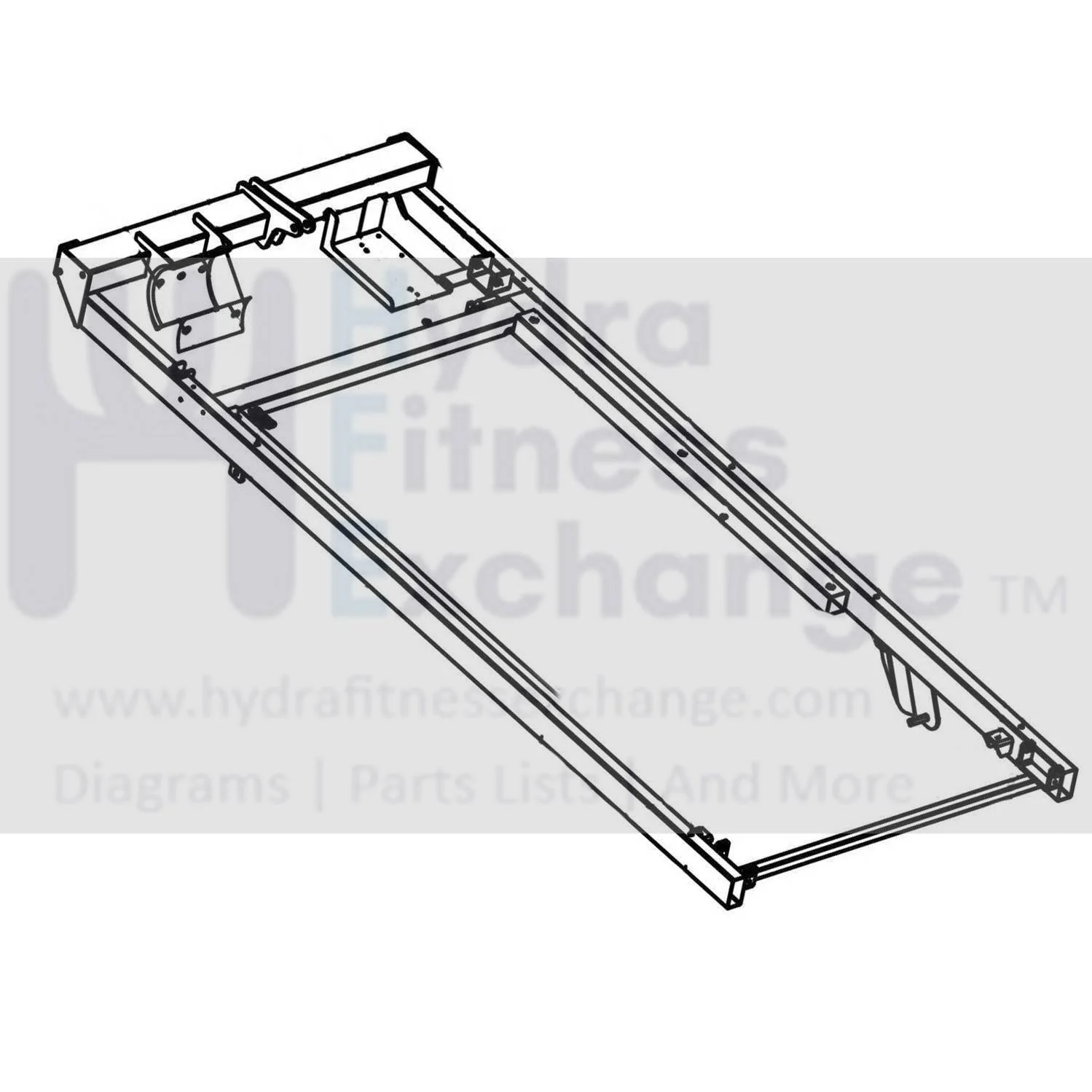 Horizon Fitness 7.4AT-04 - TM499G - 2021 - PTM499G Treadmill Frame Set 1000462836