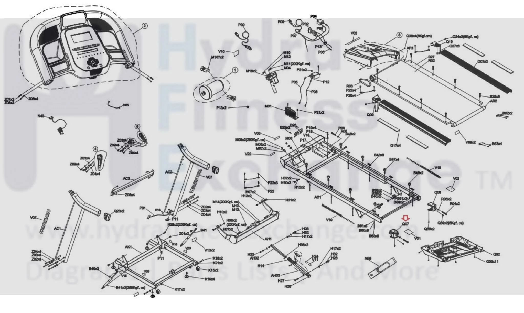 Horizon Fitness 7.4AT-04 - TM499G - PTM499G Treadmill Left Rear Cover 1000388591 - Image 2