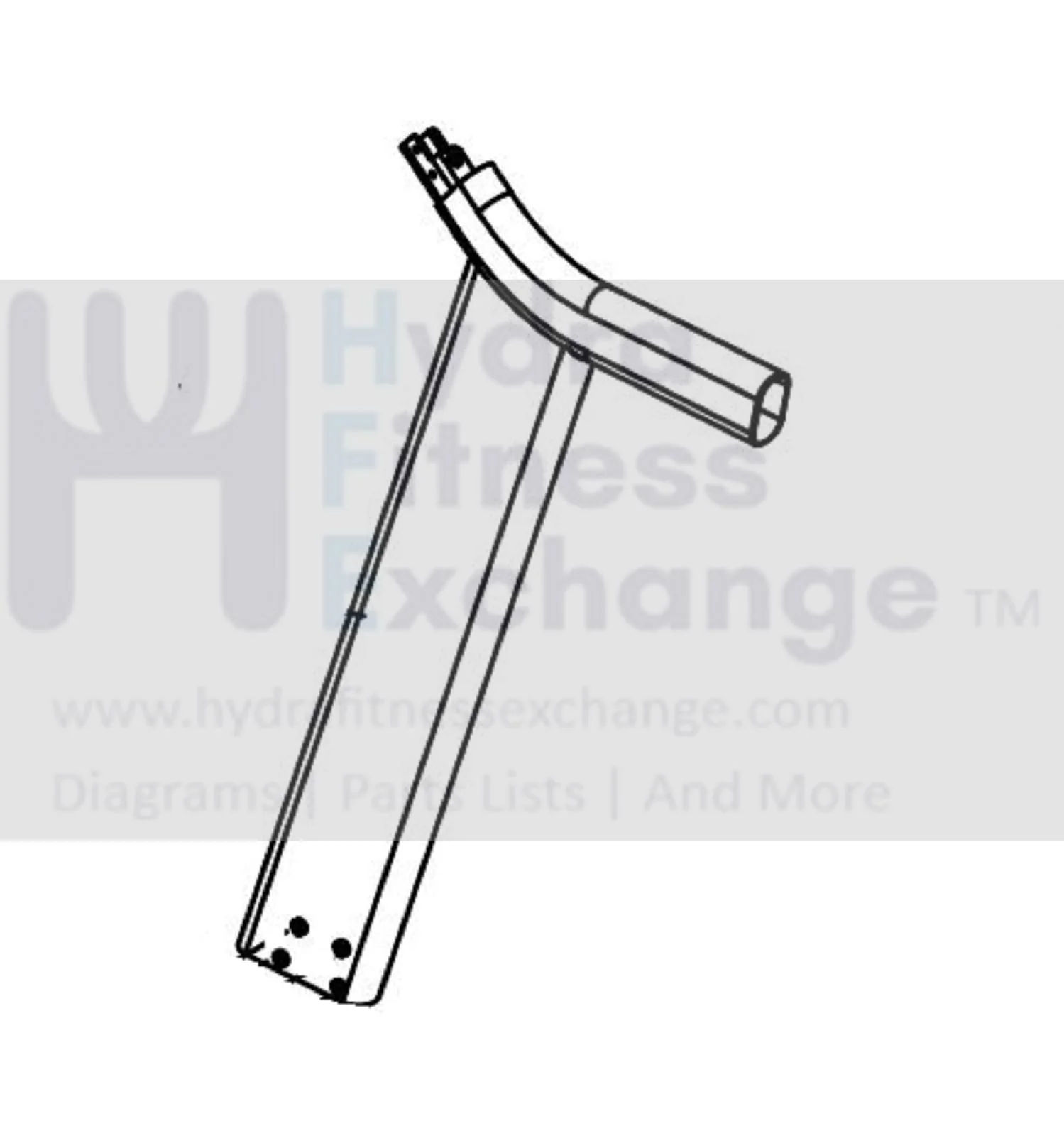 Horizon Fitness 7.4AT-04 - TM499G Treadmill Left Console Mast Assembly 1000462790