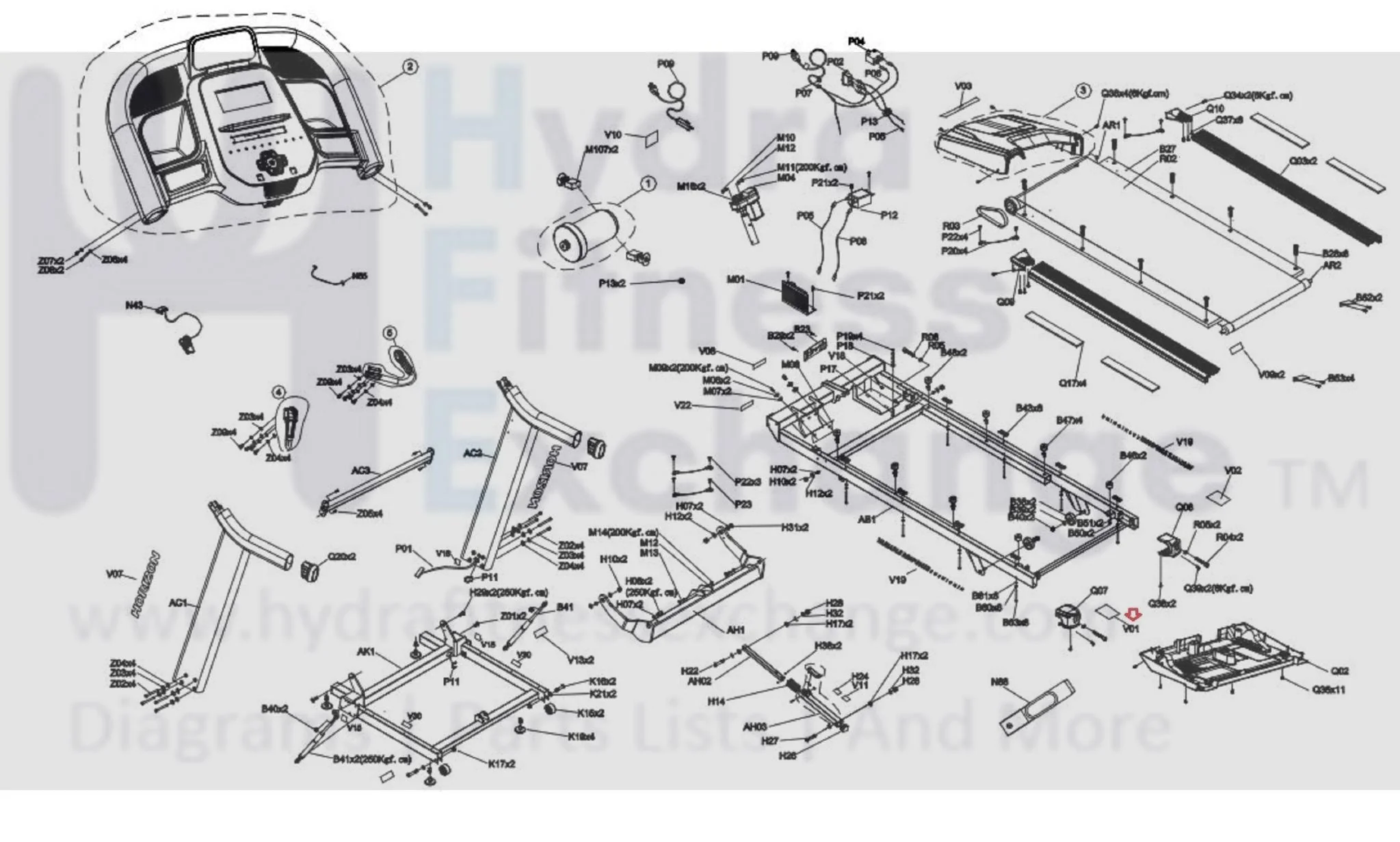 Horizon Fitness 7.4AT-04 Treadmill End Cap Pop Sticker Synthetic Paper 1000466885 - Image 2