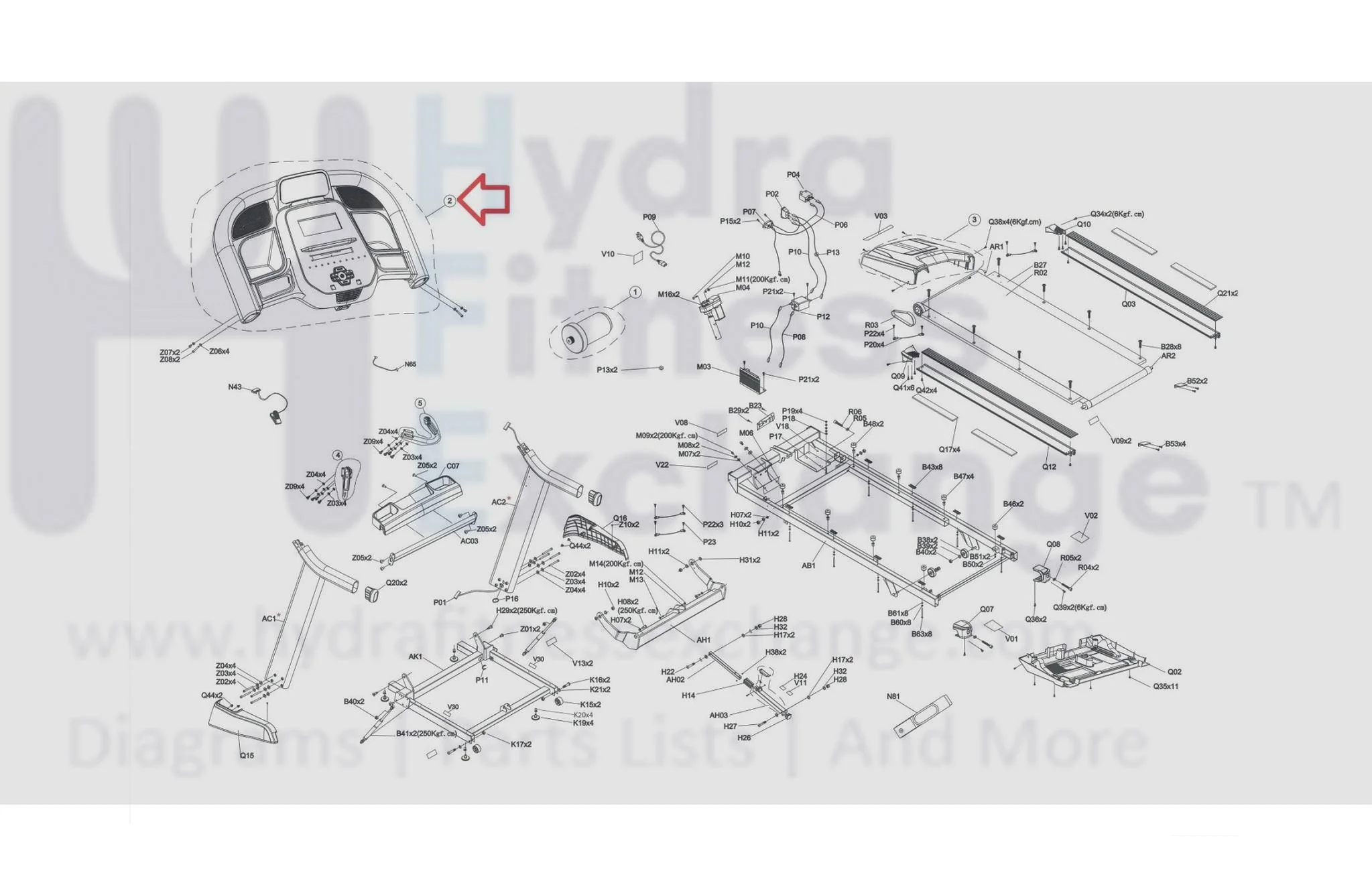 Horizon Fitness Treadmill Display Console Set Semi Assembly 1000457432 - Image 3