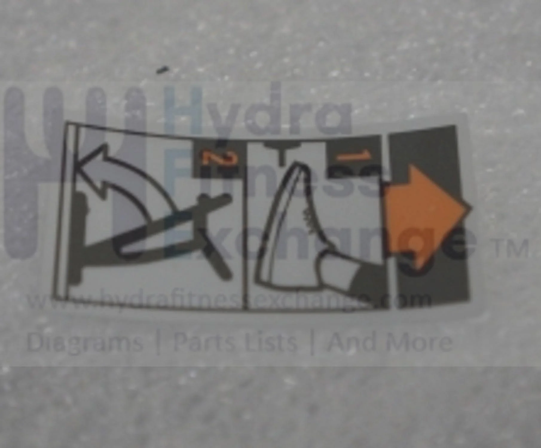 Horizon Fitness 7.8AT-04 - 7.4AT-04 Treadmill Warning Label Hook 1000300812