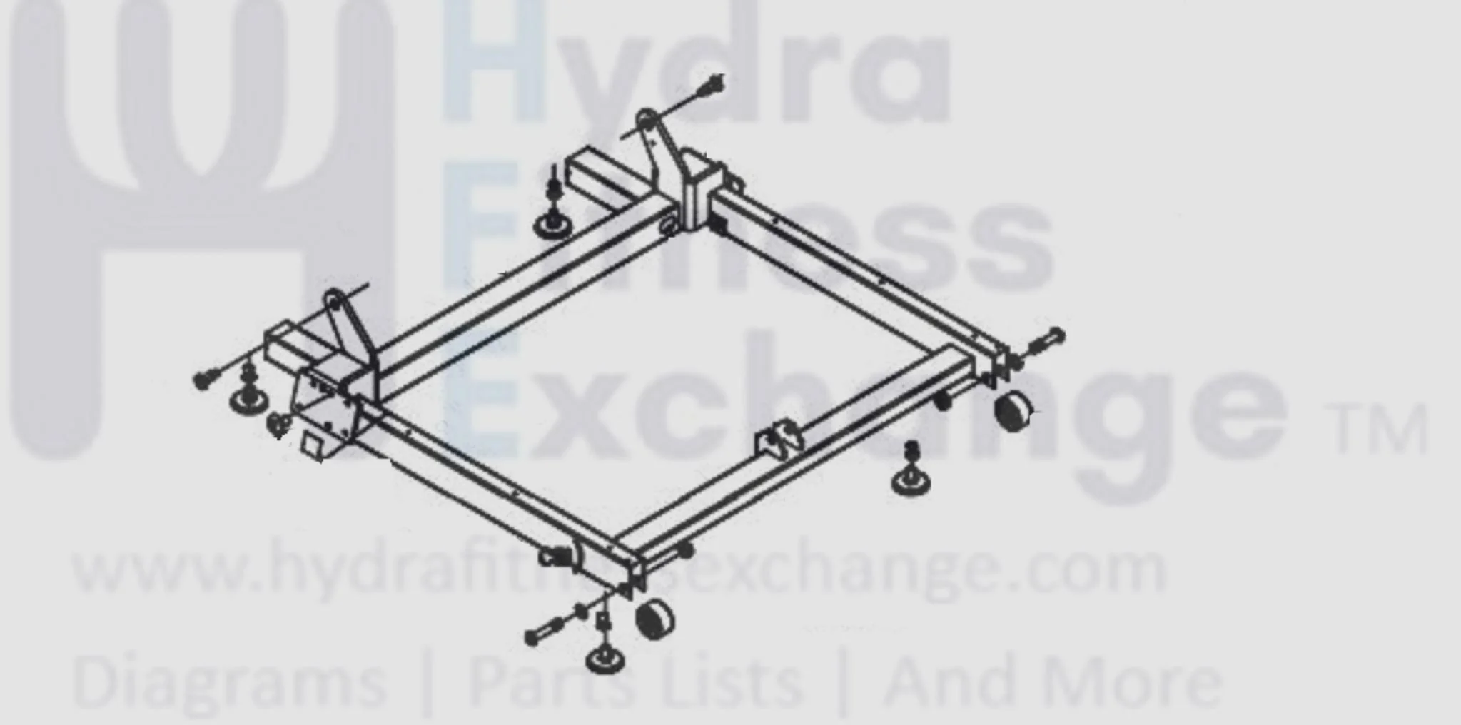 Horizon Fitness 7.8AT-04 -TM1000C Treadmill Base Frame Set 1000462785