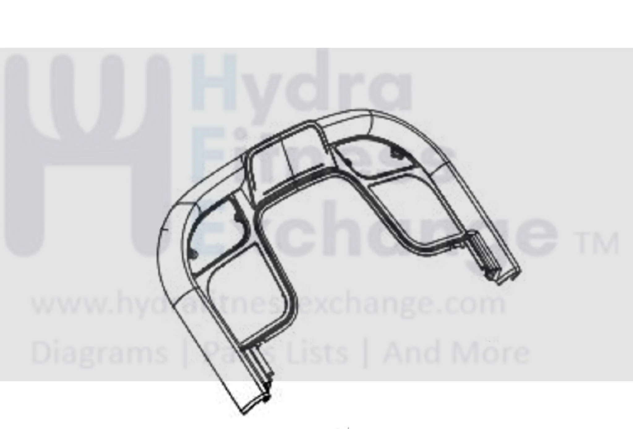 Horizon Fitness Treadmill Console Down Cover 1000462796 - Image 2