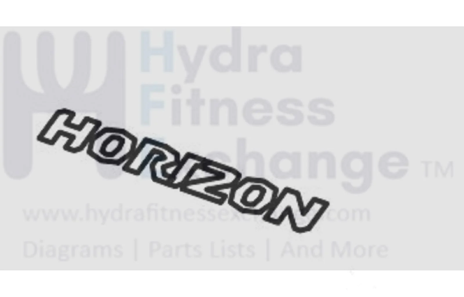 Horizon Fitness Treadmill Console Mast Outer Logo Label 1000462564