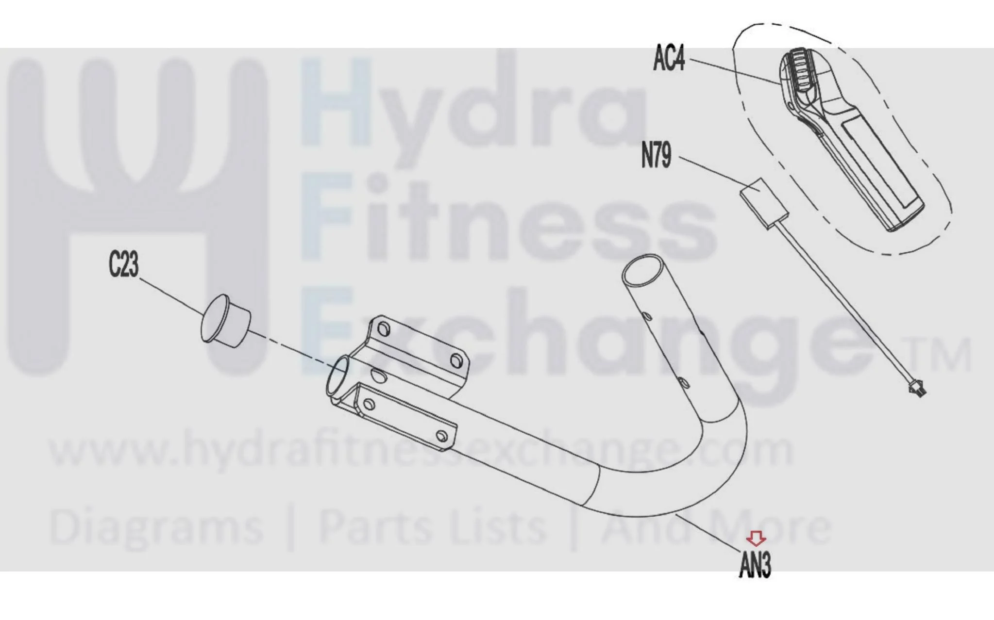 Horizon Fitness Treadmill Right Arm Rest Set 1000462789 - Image 2