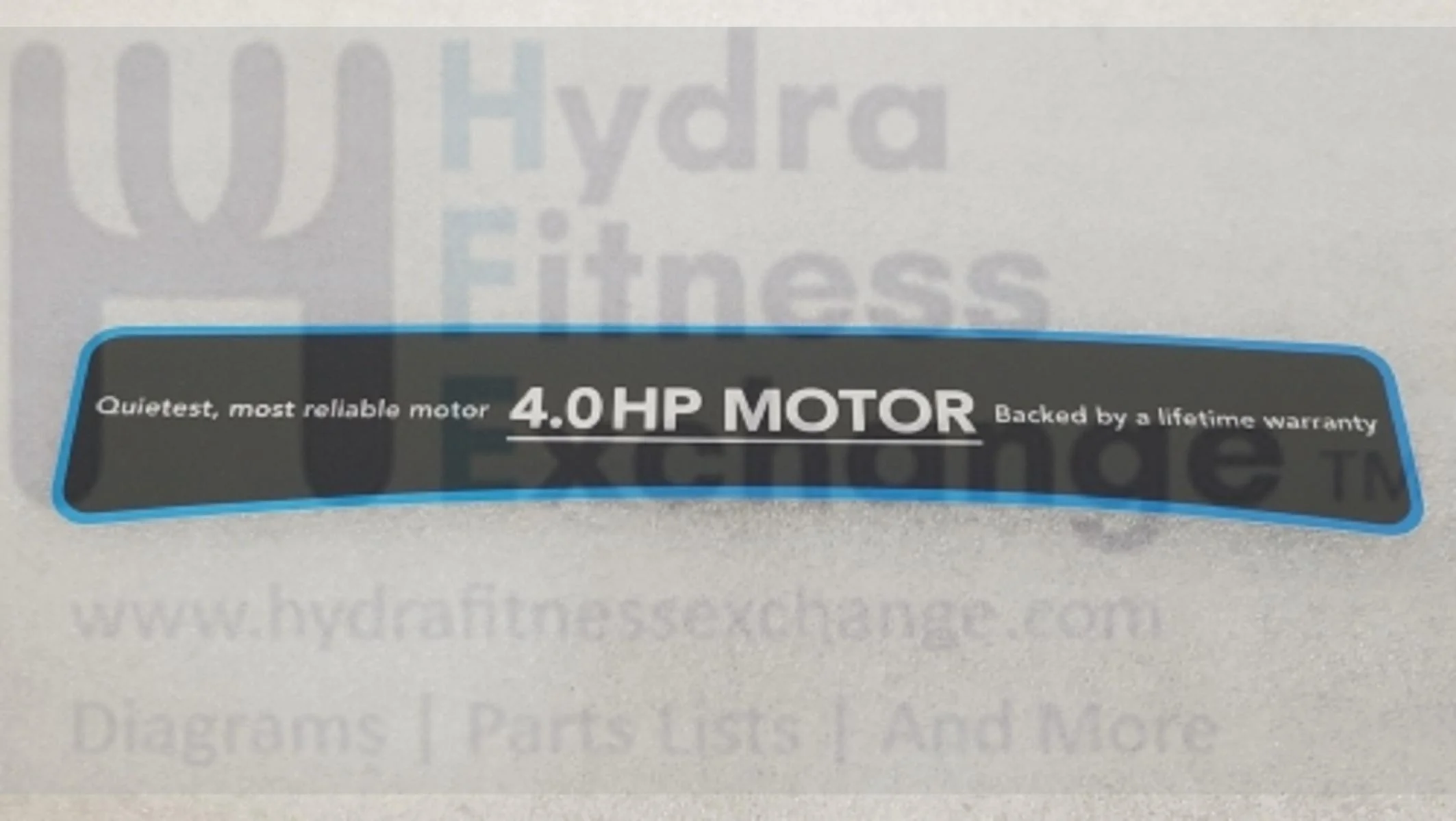 Horizon Fitness Treadmill Pop Sticker Motor Cover Synthetic Paper 1000437910 - Image 2