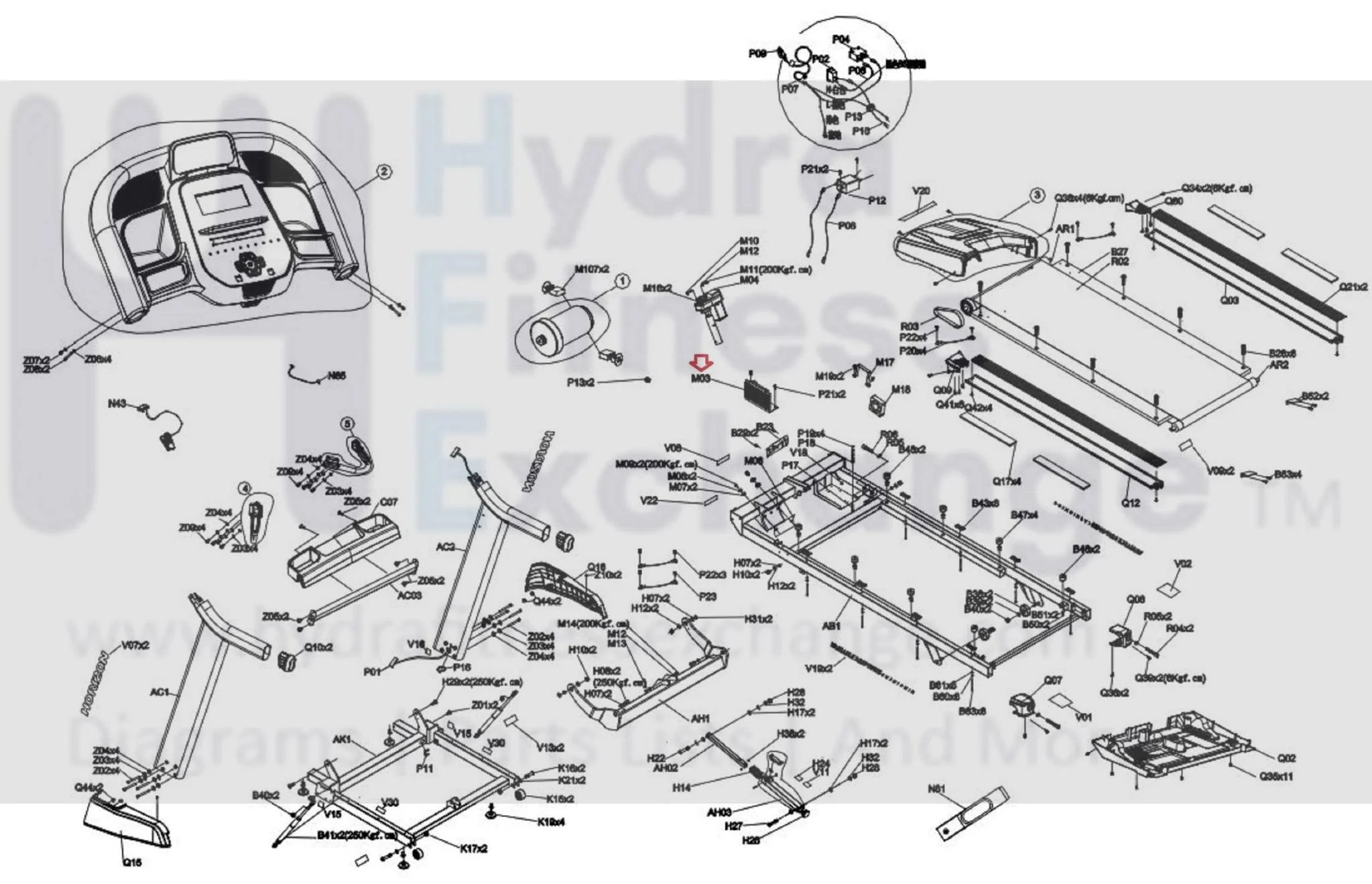 Horizon Fitness Treadmill Lower Motor Control Board Controller 1000388180 - Image 2