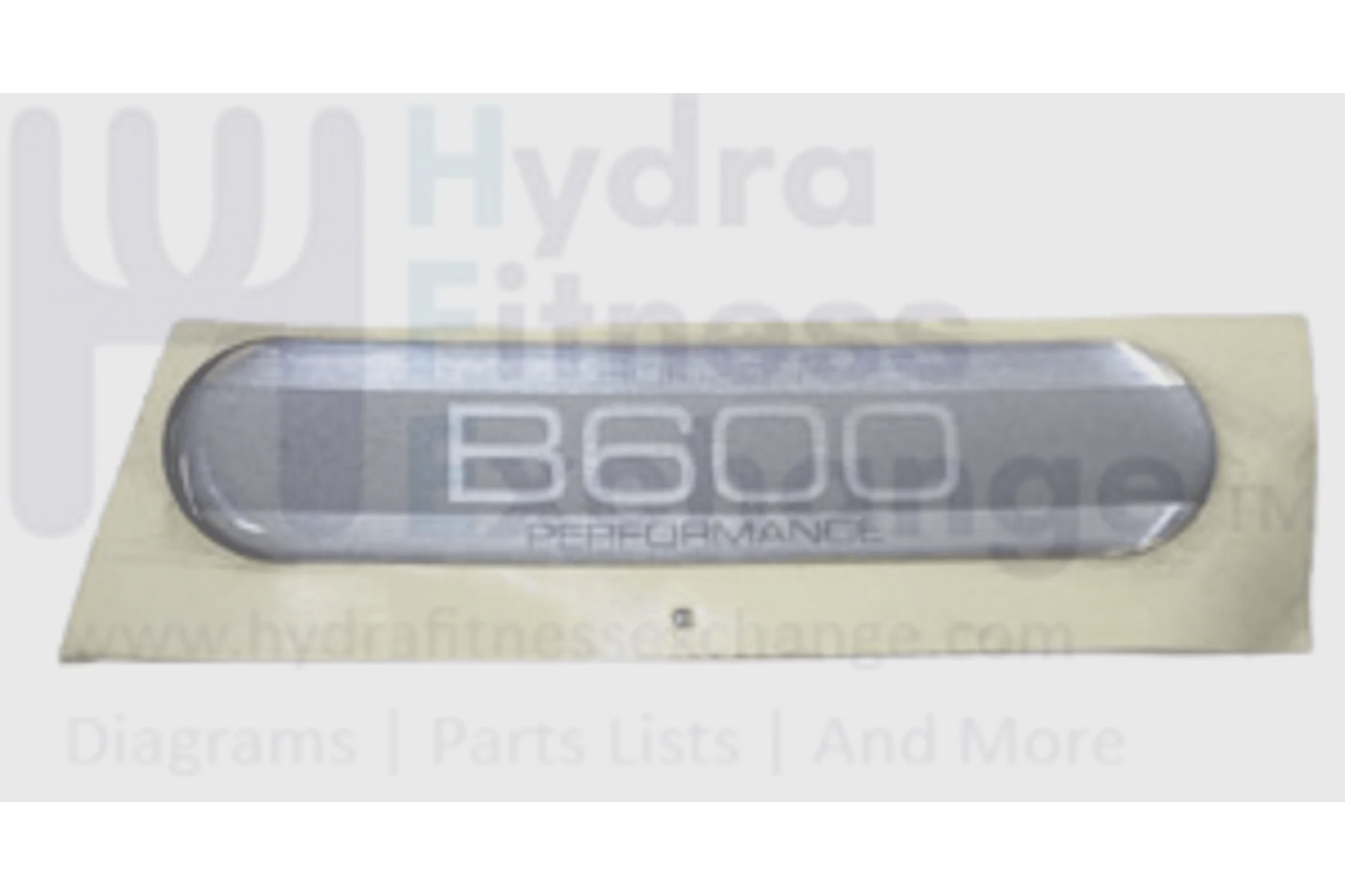 Horizon Fitness B600 - RB122B Stationary Bike Front Side Cover Decal 080709