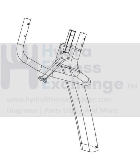 Horizon Fitness B701 - CB139 Stationary Bike Console Mast Set 1000092804