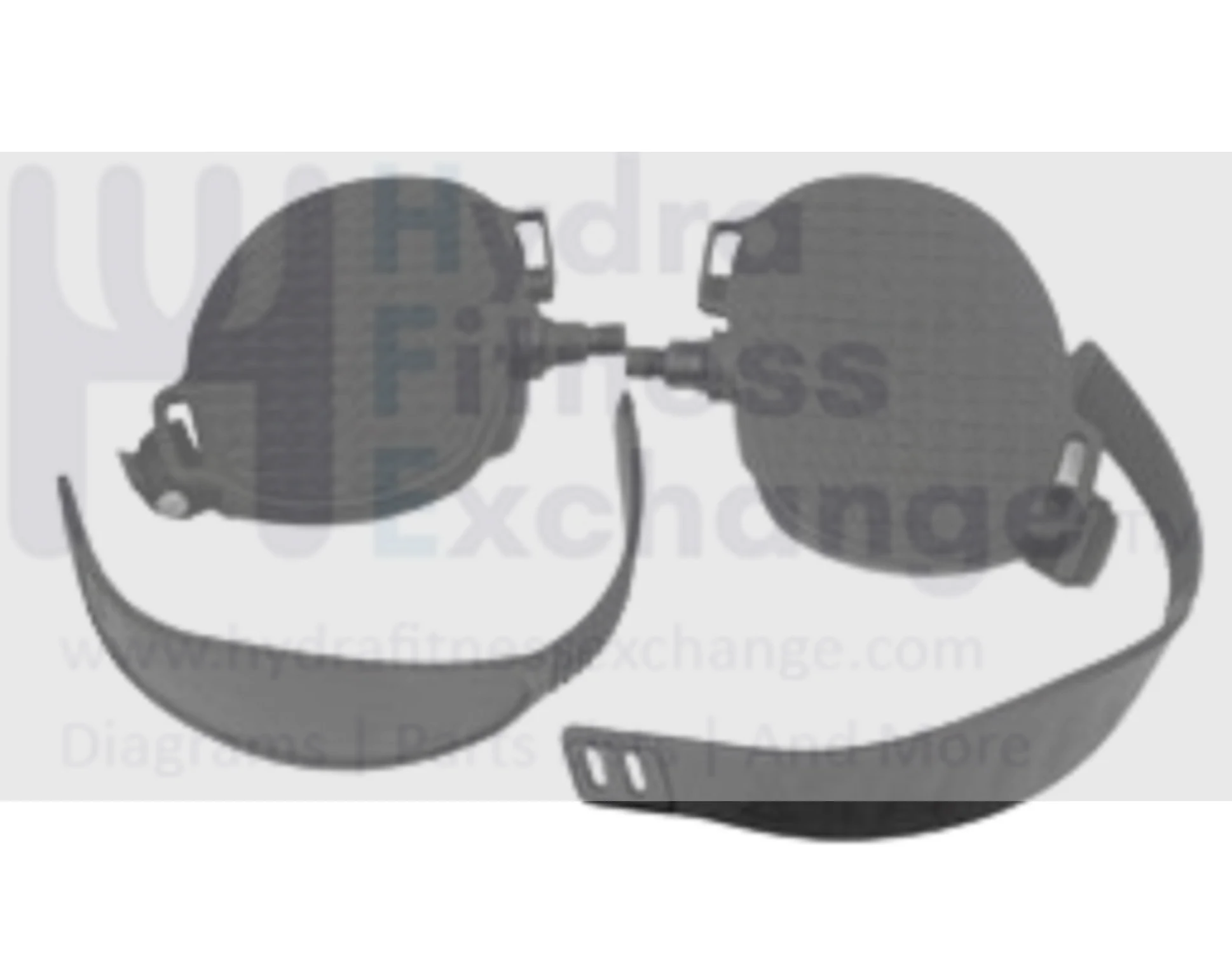 Horizon Fitness B701 - CB139 Stationary Bike Foot Pedal Pair Set with Strap 101362