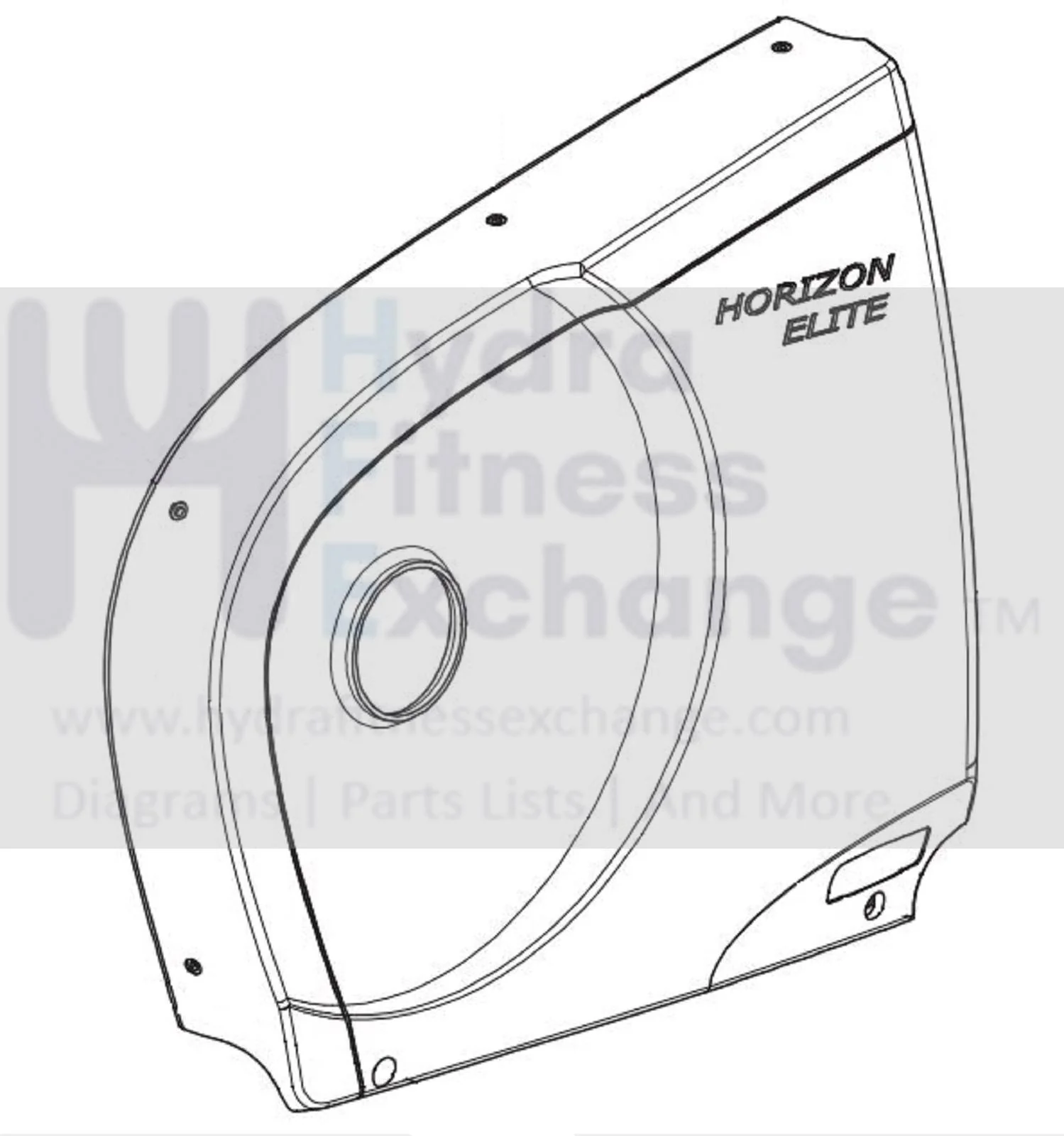 Horizon Fitness B701 - CB139 Stationary Bike Right Chain Cover 1000092446