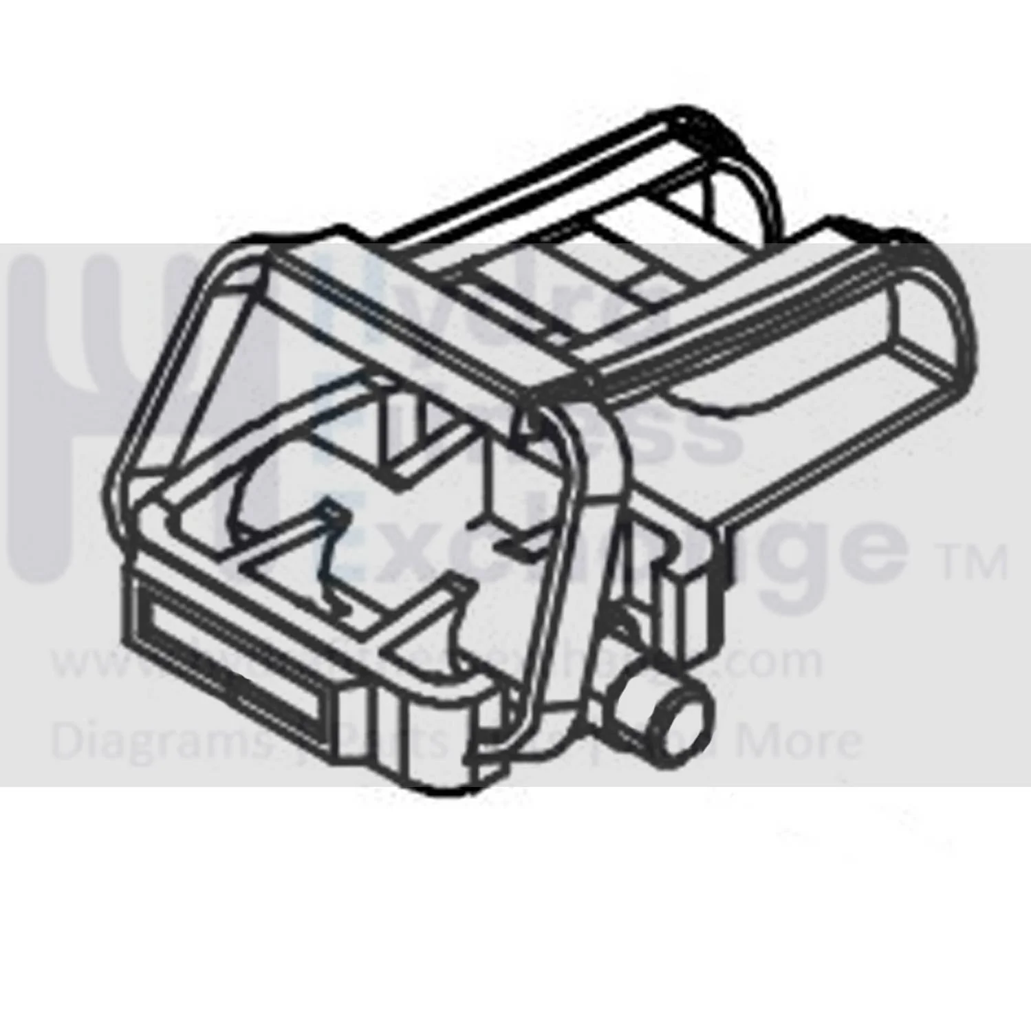 Horizon Fitness C101 - FC51 Stationary Bike Left Foot Pedal 1000471855