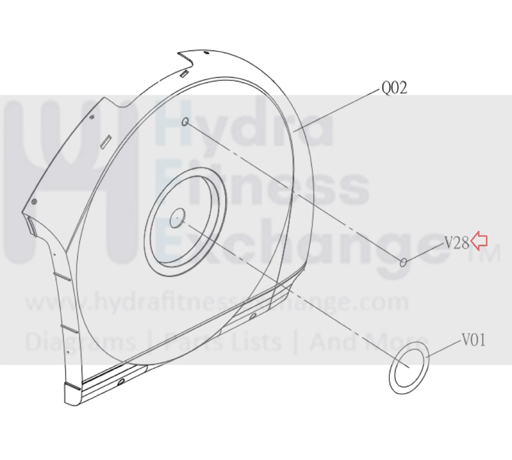 Horizon Fitness CE5.1 CE5.2 E1100GS EX58 EX59 EX68 EX69 EX78 Elliptical Side Cover Round Sticker 1000109511 - Image 3