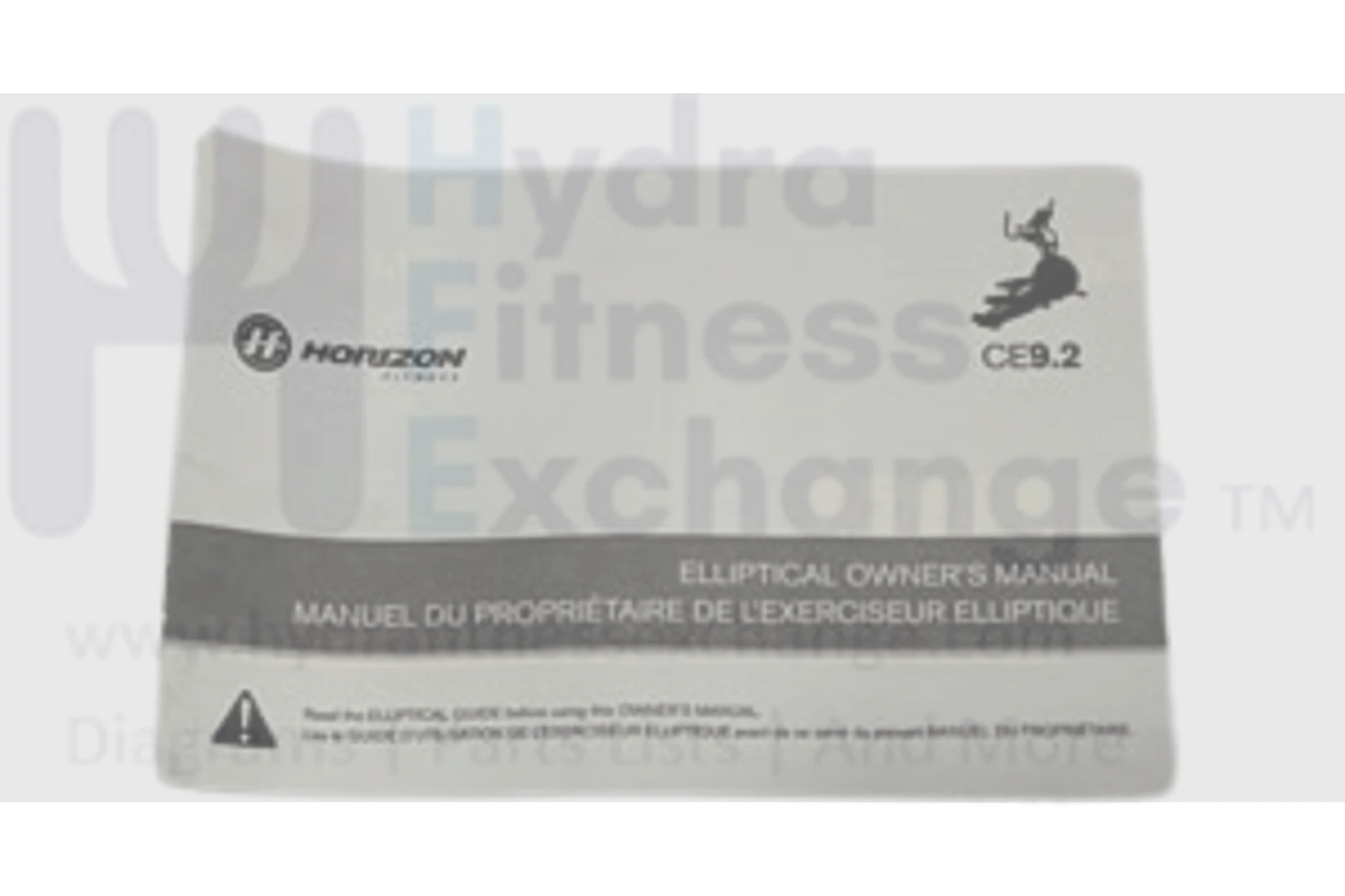 Horizon Fitness CE9.2 - EP543 Elliptical Owner's User Manual 1000201340