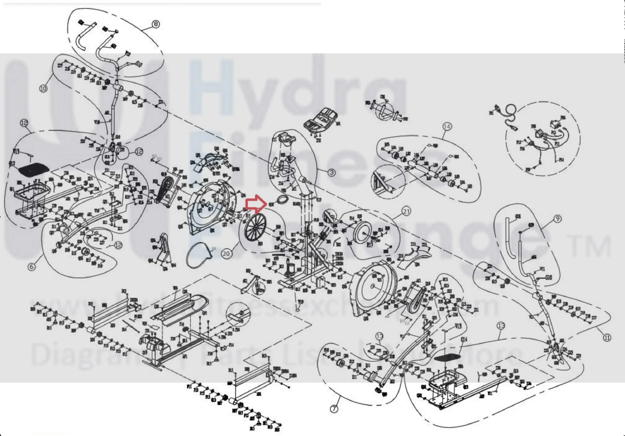 Horizon Fitness CE9.2 LS10.0E LS12.9E LS13.0E LS9.9E Elliptical Console Mast Boot Cover 1000101056 - Image 2