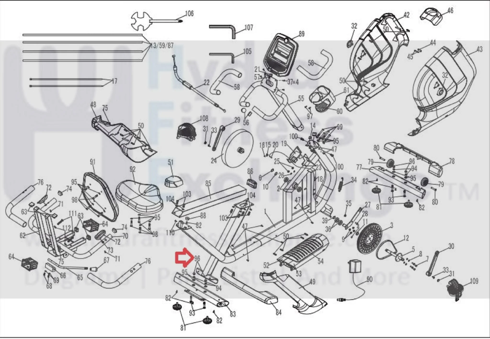Horizon Fitness Comfort R - RB013 Stationary Bike Acorn Cap Nut 1000324814 - Image 2
