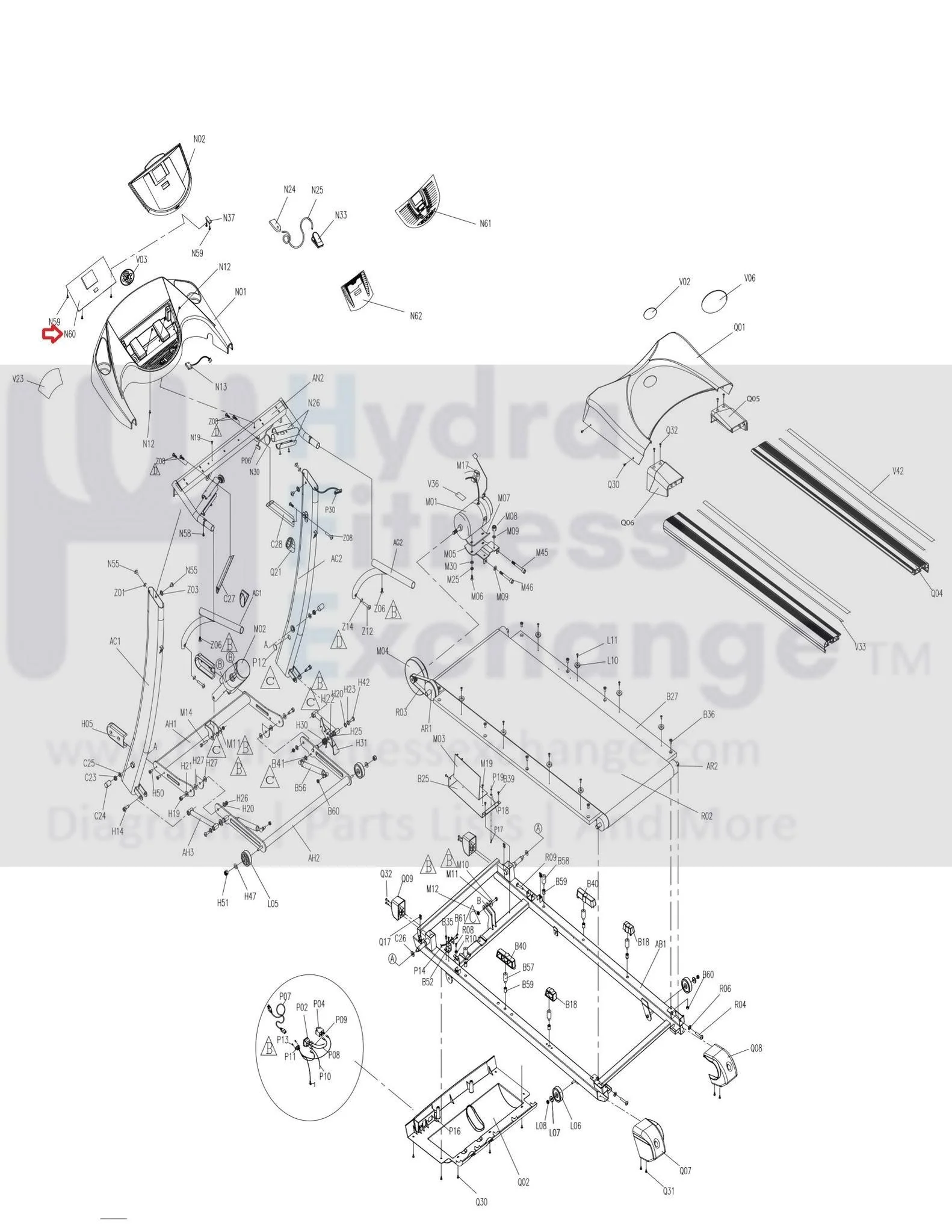 Horizon Fitness CST3.5 - TM160 Treadmill Upper Control Board 013628-ADX - Image 3