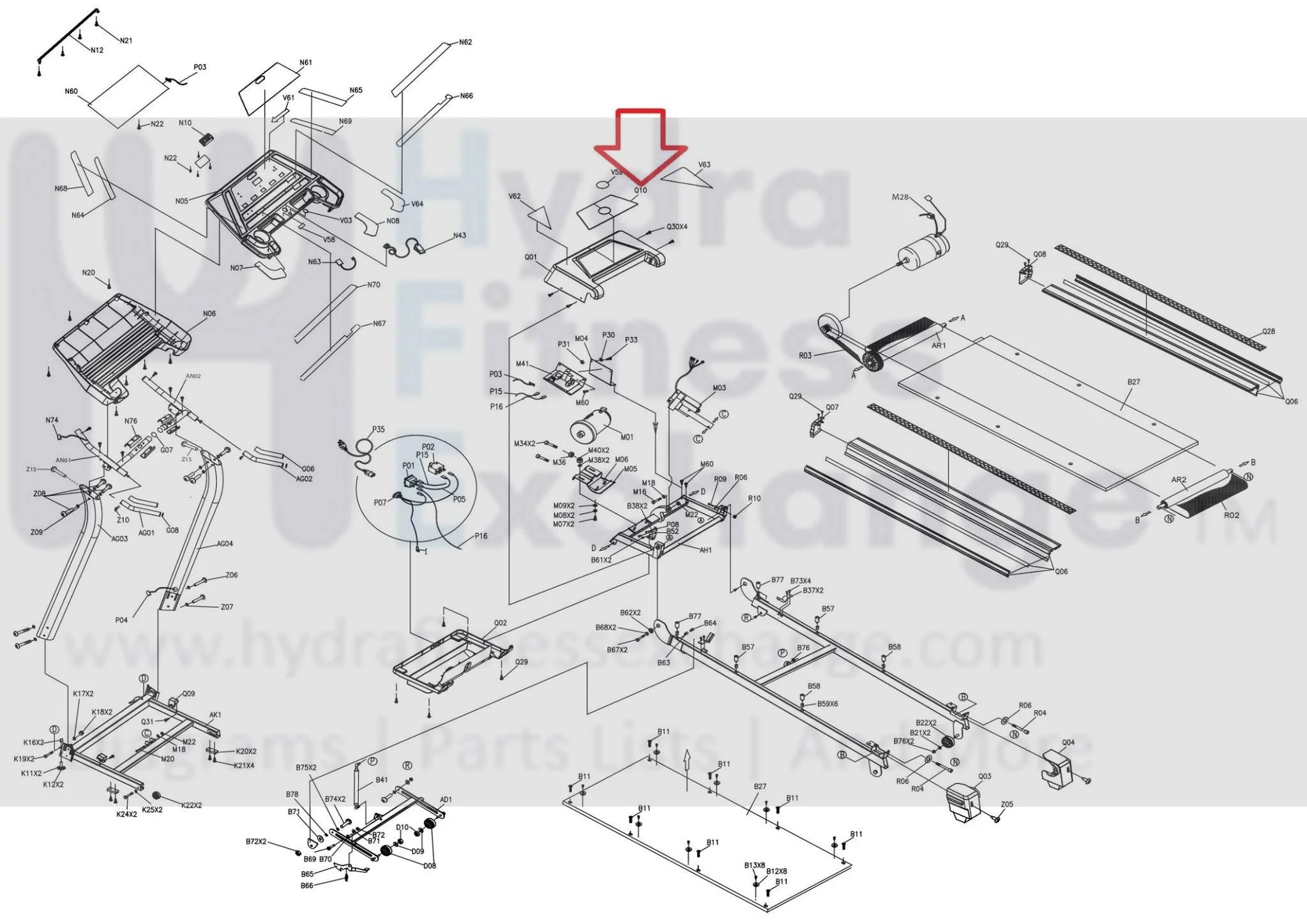 Horizon Fitness Cst3.6 Cse4.6 Cst4.6 30519 Treadmill Acrylic Plate 056655-A - Image 3