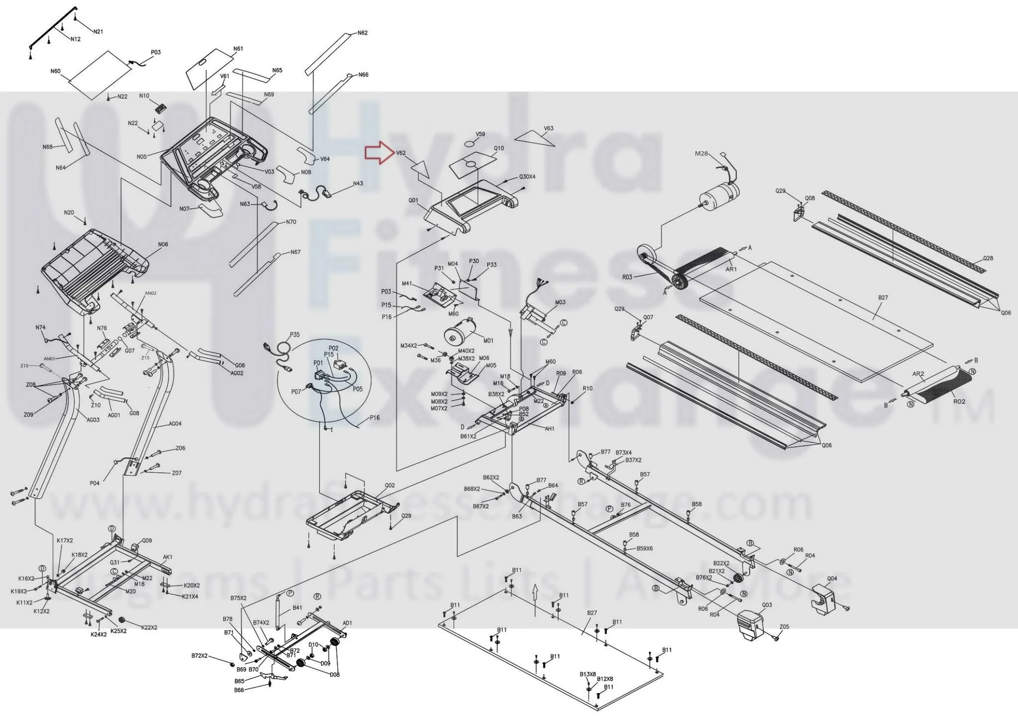 Horizon Fitness CST3.6 TM208 Treadmill Left Pop Decal Motor Cover 060622-AX - Image 3