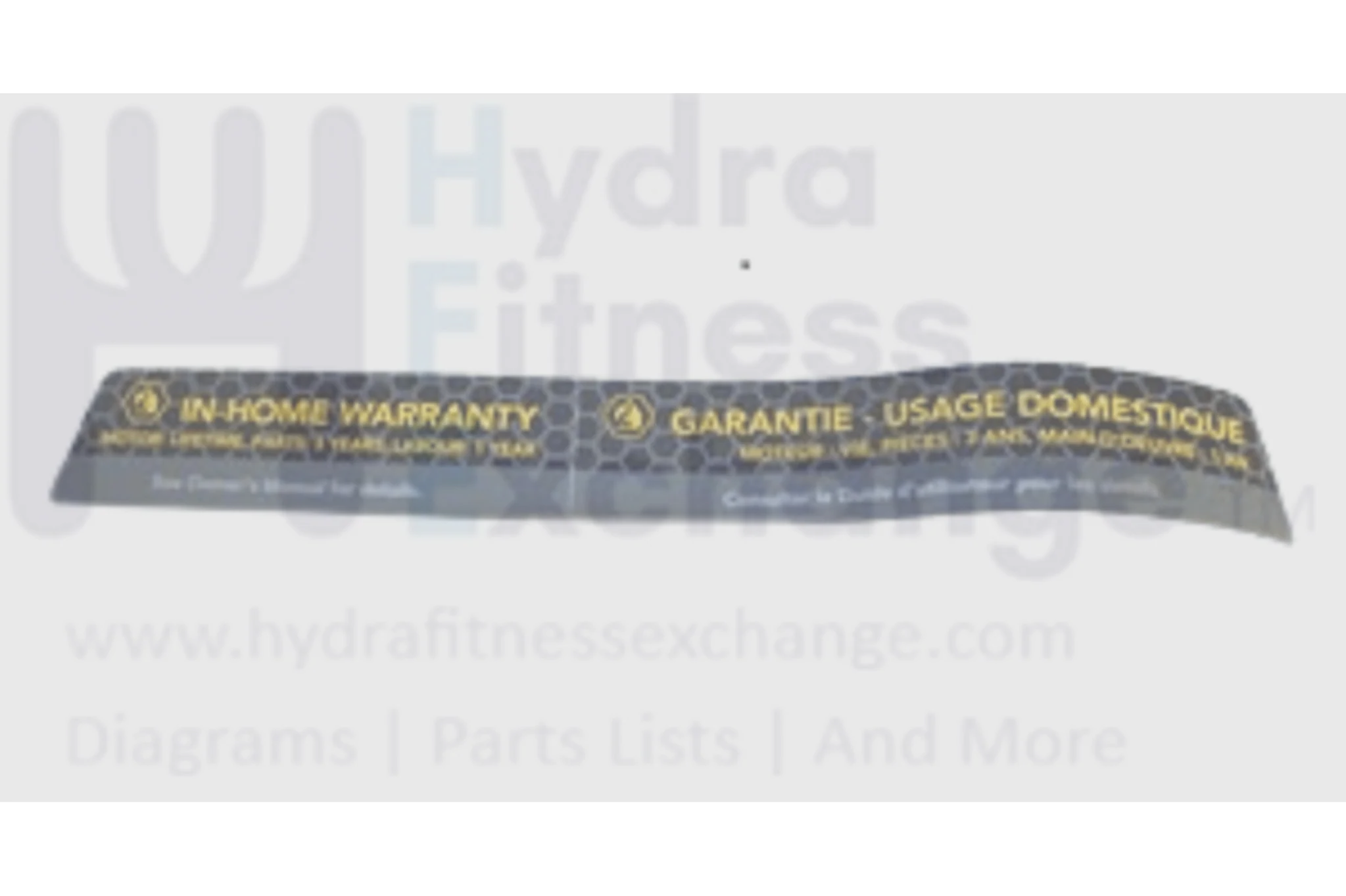 Horizon Fitness CT12.1 Treadmill POP Motor Sticker Cover 1000113348