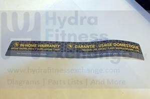Horizon Fitness CT12.1 Treadmill POP Motor Sticker Cover 1000113348 - Image 2