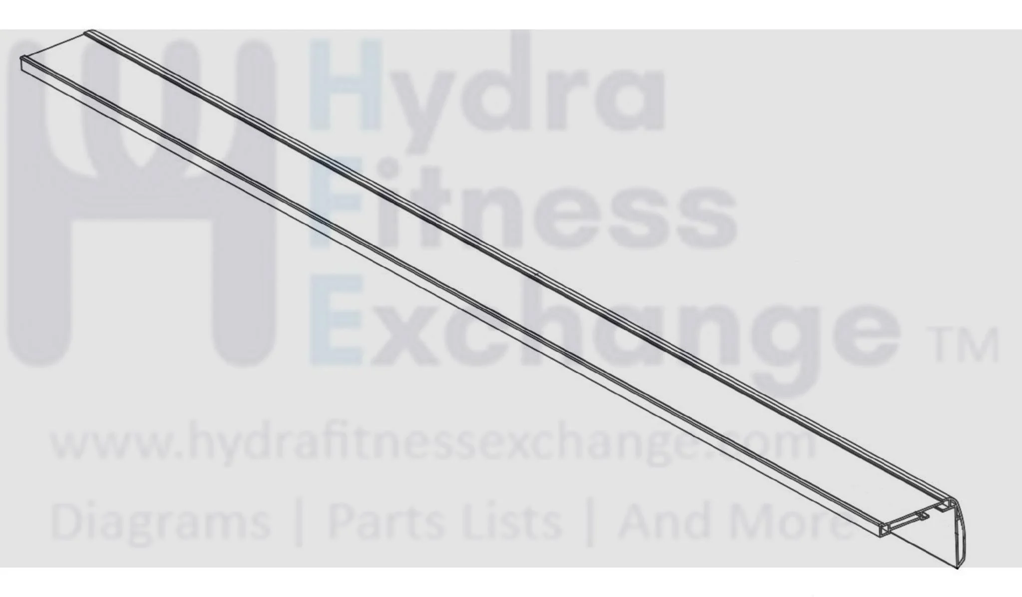Horizon Fitness Ct12.1 Treadmill Right Frame Side Rail 1000105048