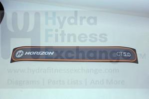 Horizon Fitness CT5.0 TM602B Treadmill Upper Motor Sticker Cover 102139 - Image 2