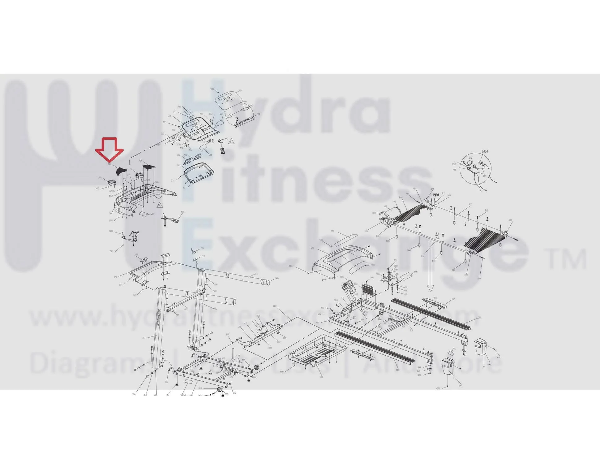 Horizon Fitness CT5.1 T701 Treadmill Left Speaker Cover 1000094933 - Image 3