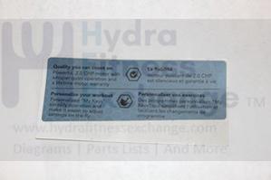 Horizon Fitness Ct5.1 Tm625 Treadmill Left Console Sticker 1000100909639937376683 - Image 2