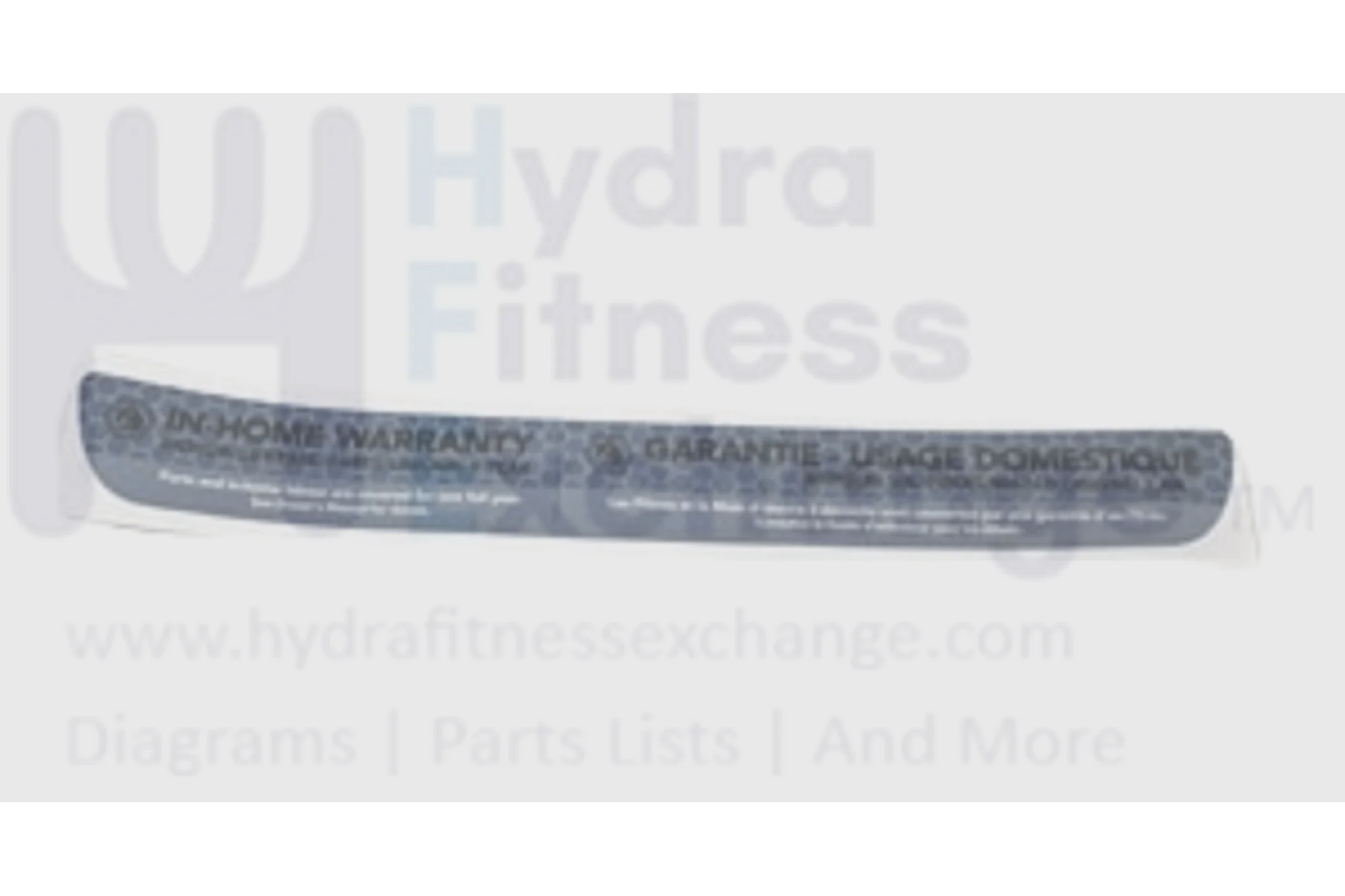 Horizon Fitness Ct5.1  CT7.1 Treadmill Motor Sticker Upper Cover 1000100912