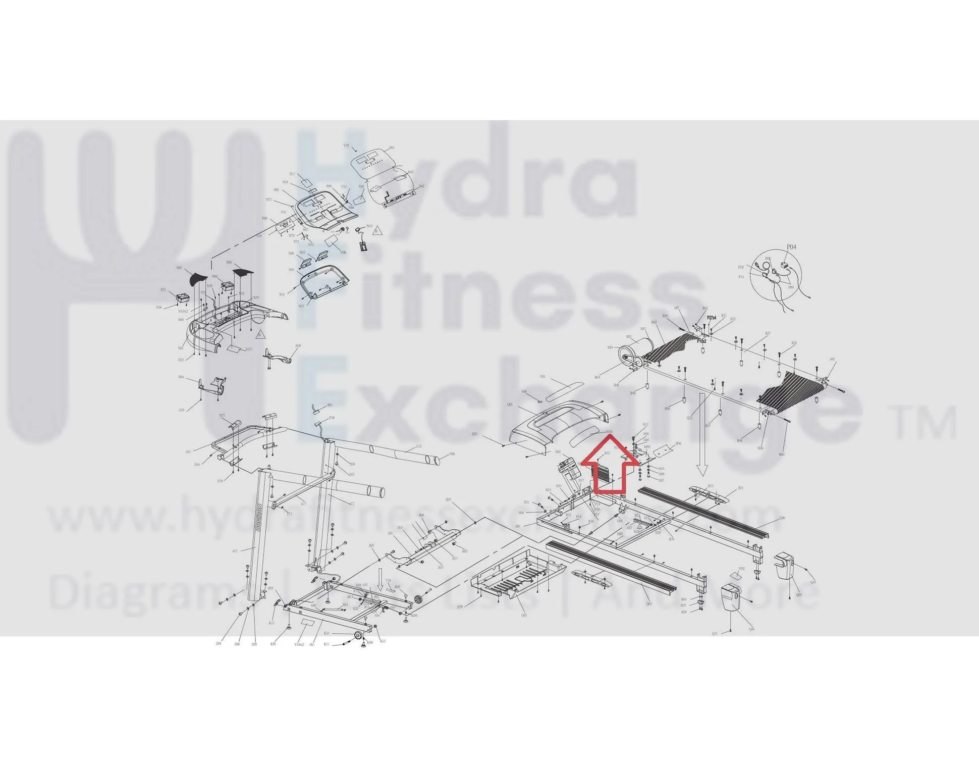 Horizon Fitness Ct5.1  CT7.1 Treadmill Motor Sticker Upper Cover 1000100912 - Image 3