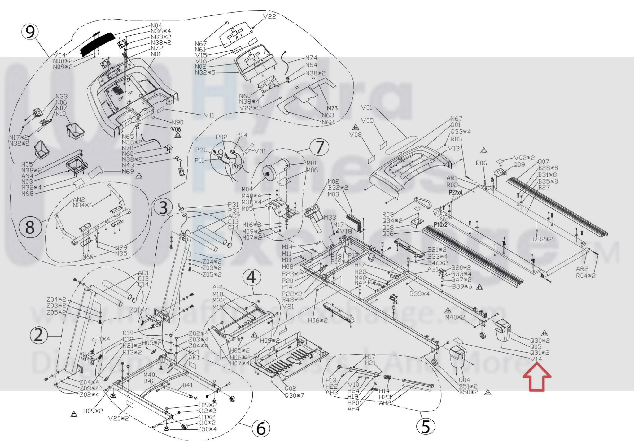 Horizon Fitness CT5.2 T101 GS950TSM T202 T203 Treadmill Left Special Label Cap 1000202517 - Image 3