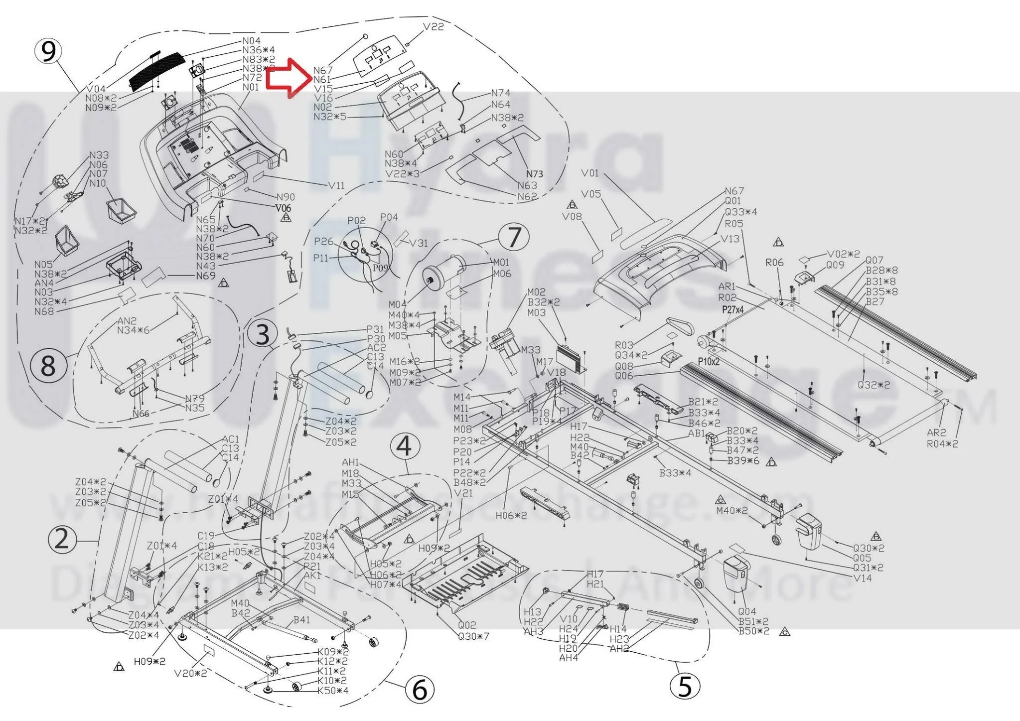 Horizon Fitness Ct5.2 T101 Treadmill English Overlay 1000103270 - Image 3