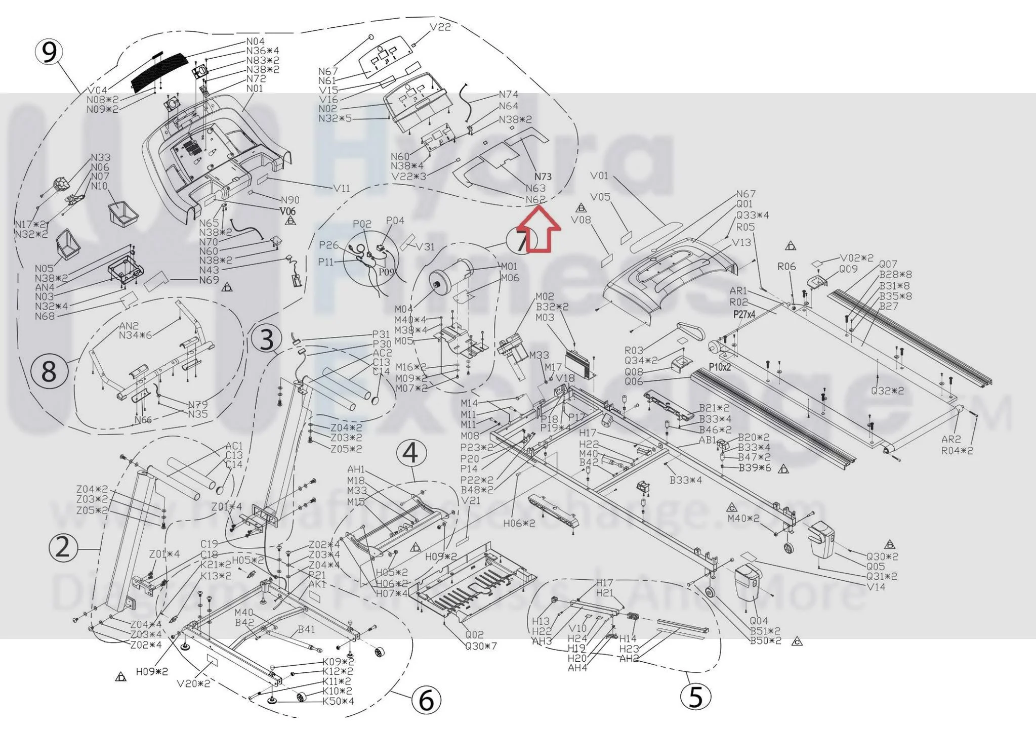 Horizon Fitness Ct5.2 T101 Treadmill Overlay Manipulate 2 1000113518 - Image 3