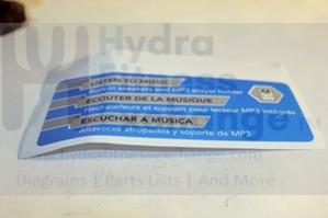 Horizon Fitness CT5.2 T101 Treadmill Right Left Console Sticker 1000203400 - Image 2