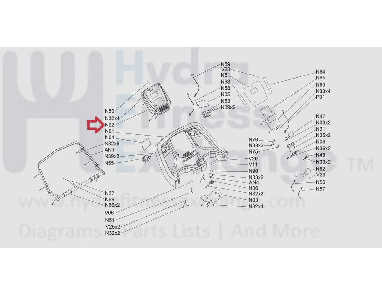 Horizon Fitness CT5.4 T101-04 Treadmill Display Console Faceplate 1000300470 - Image 3