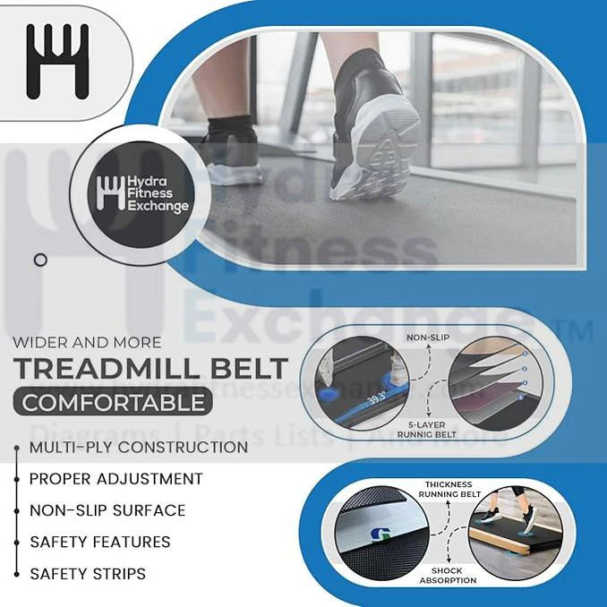 Horizon Fitness CT5.4 T101-04 Treadmill OEM Walking Running Belt Treadbelt 1000303302 - Image 5